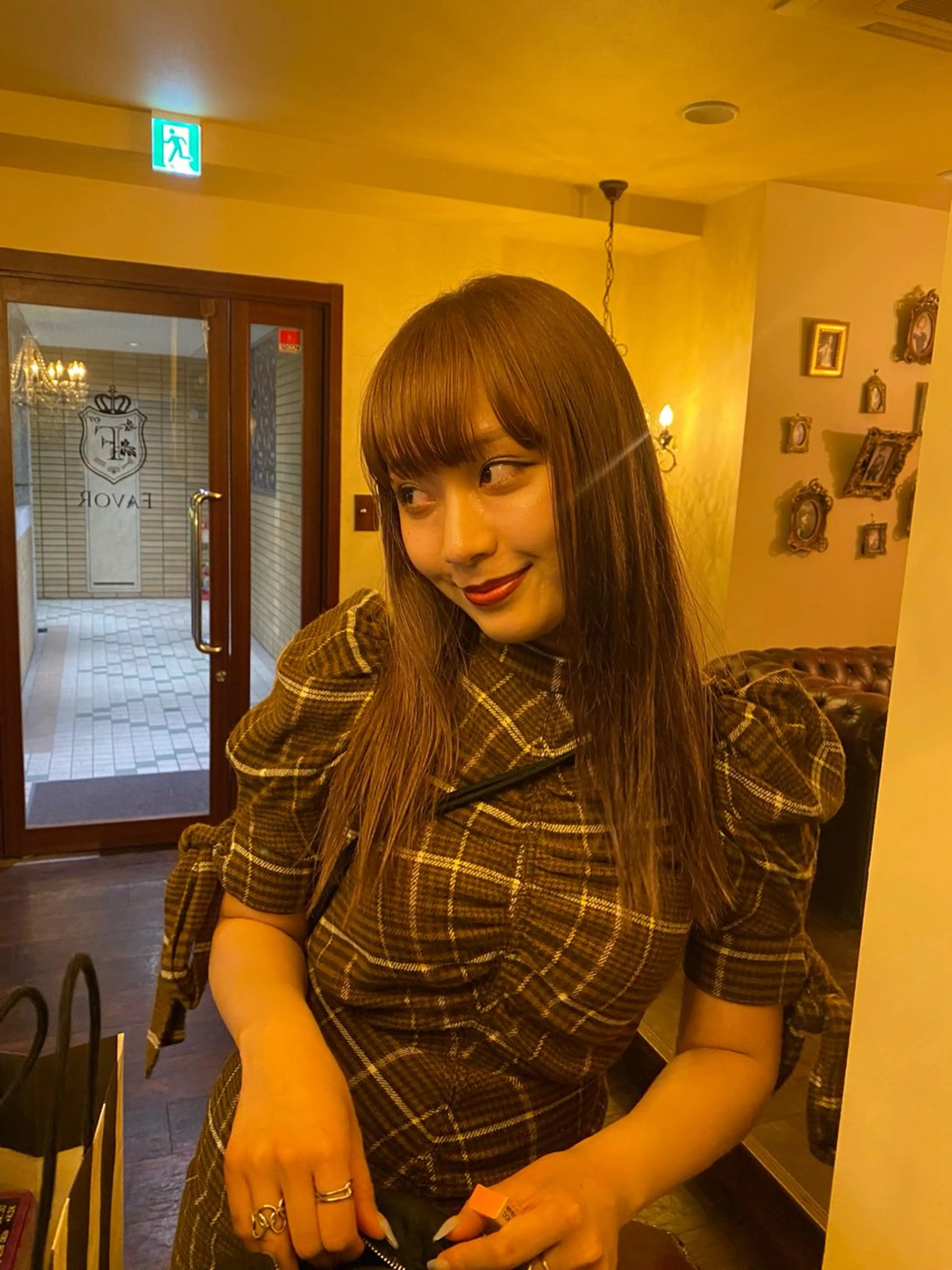 カラー 笠井 彩花のヘアスタイル