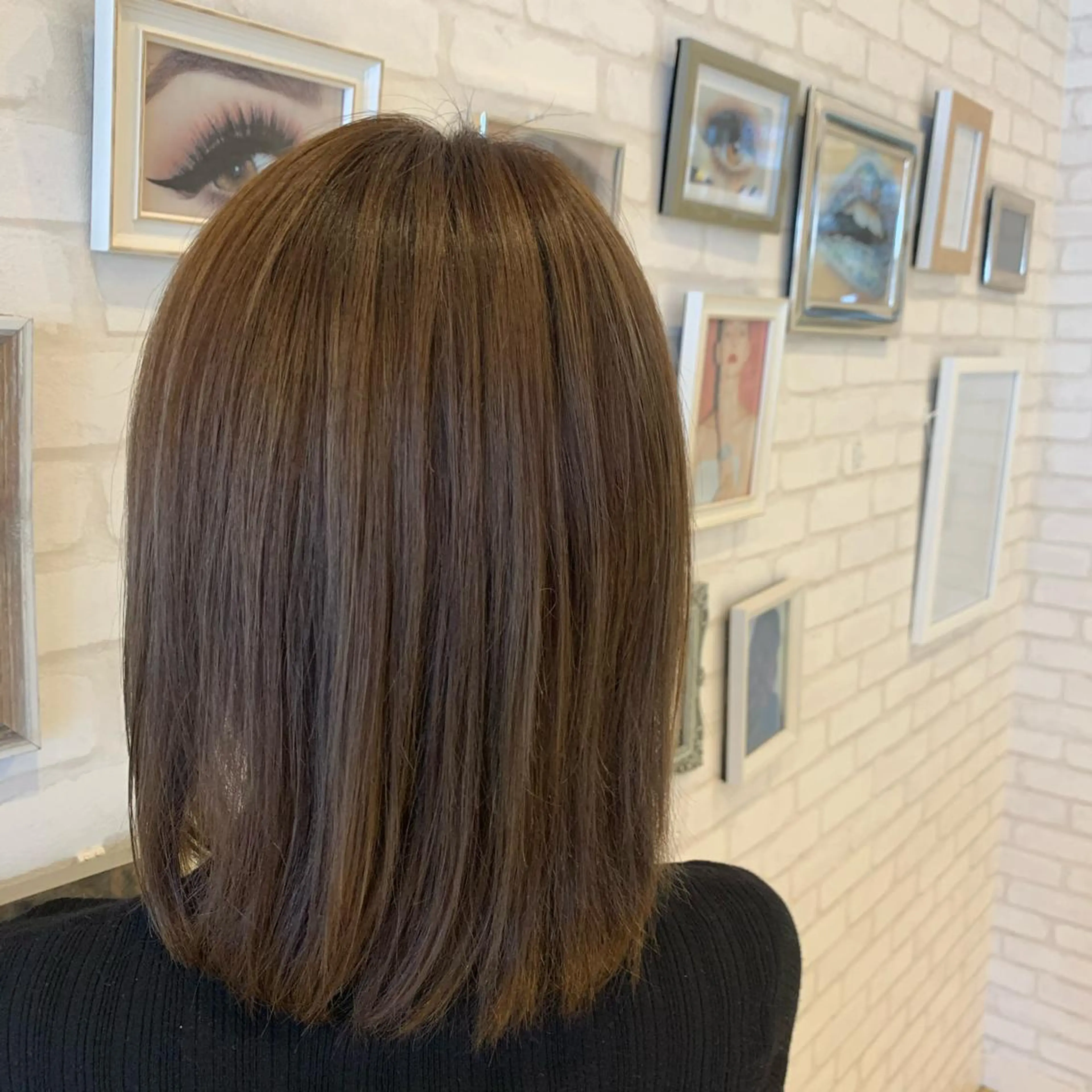 ミディアム カラー アッシュ ベージュカラー Gain Nanamiのエステ・リラクイメージ