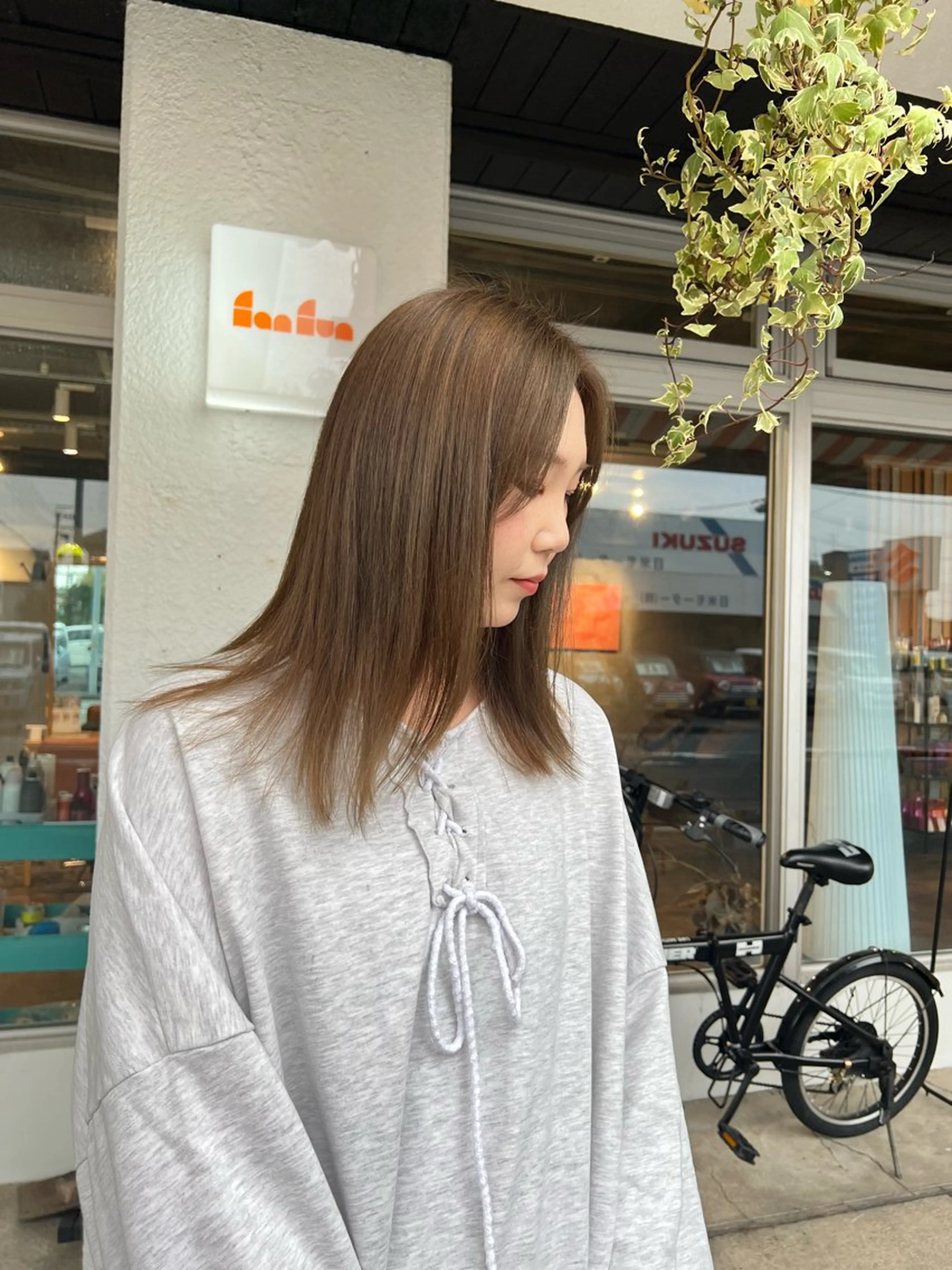 カラー くまざき　なな /メンズモデル募集のヘアスタイル