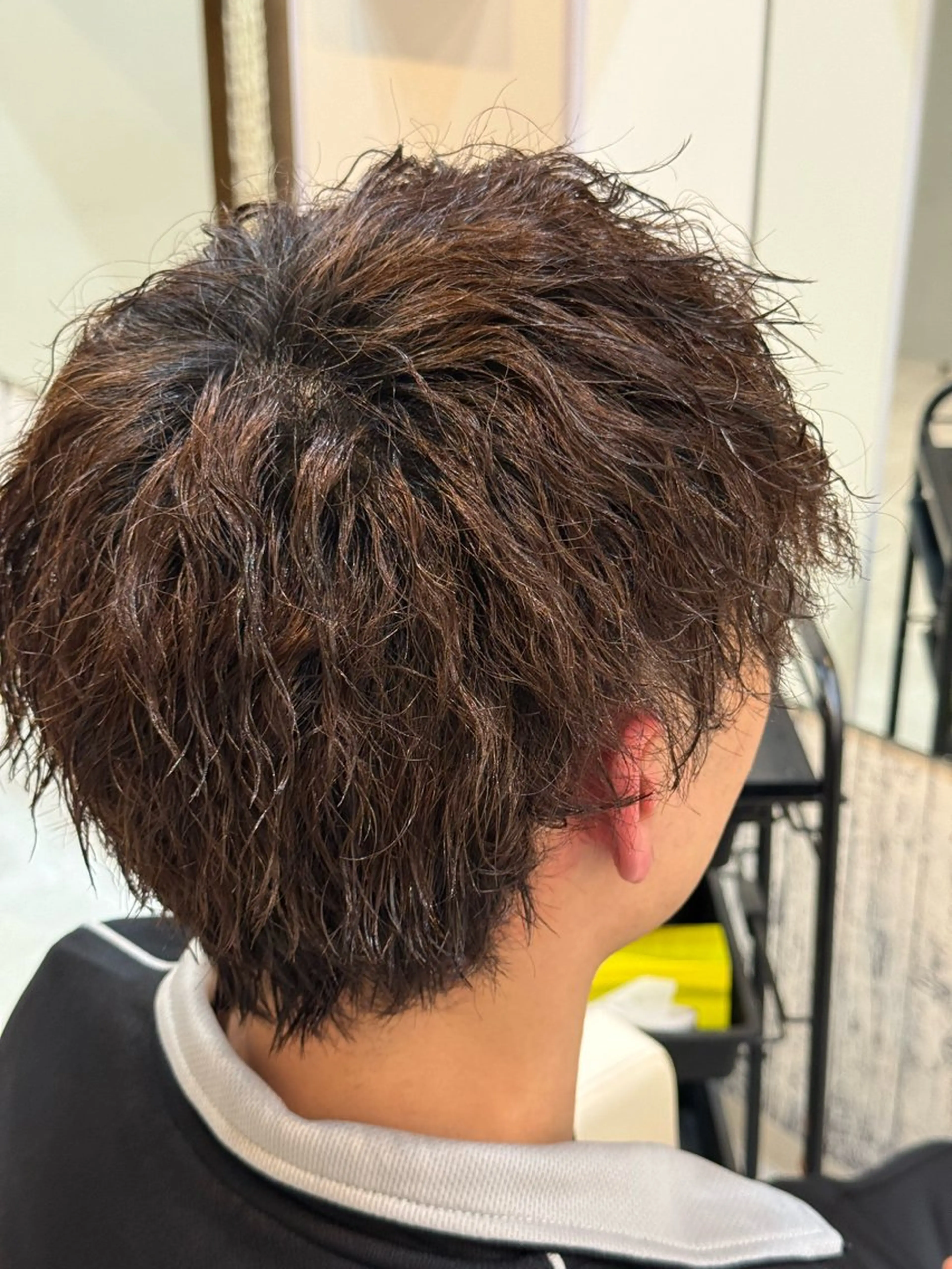 パーマ メンズ メンズパーマ カット パーマ レディースモデル募集 角快利のヘアスタイル