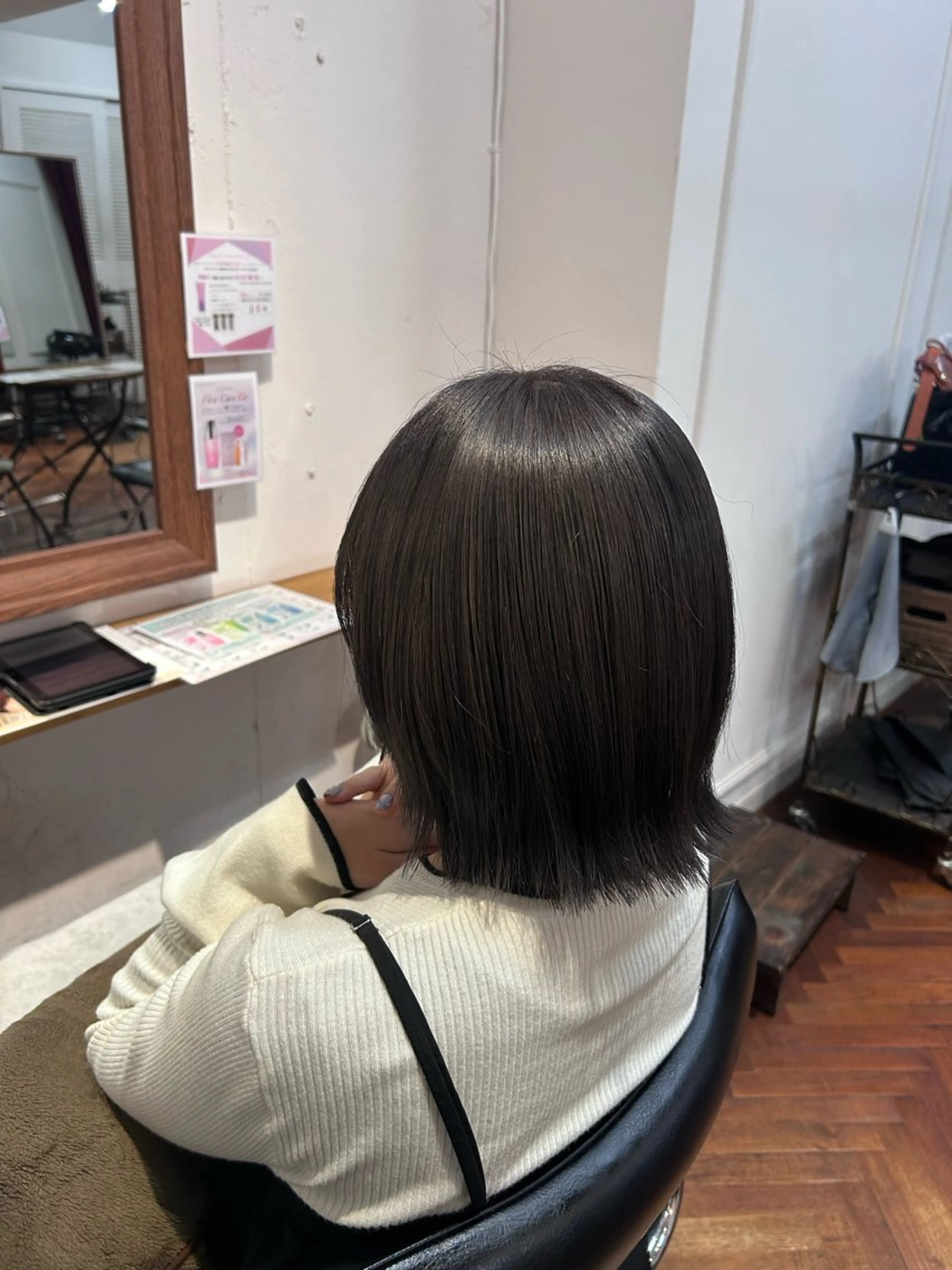 カラー ブリーチ 透明感カラー グレージュ ヘアカラー あゆか 🐶のヘアスタイル