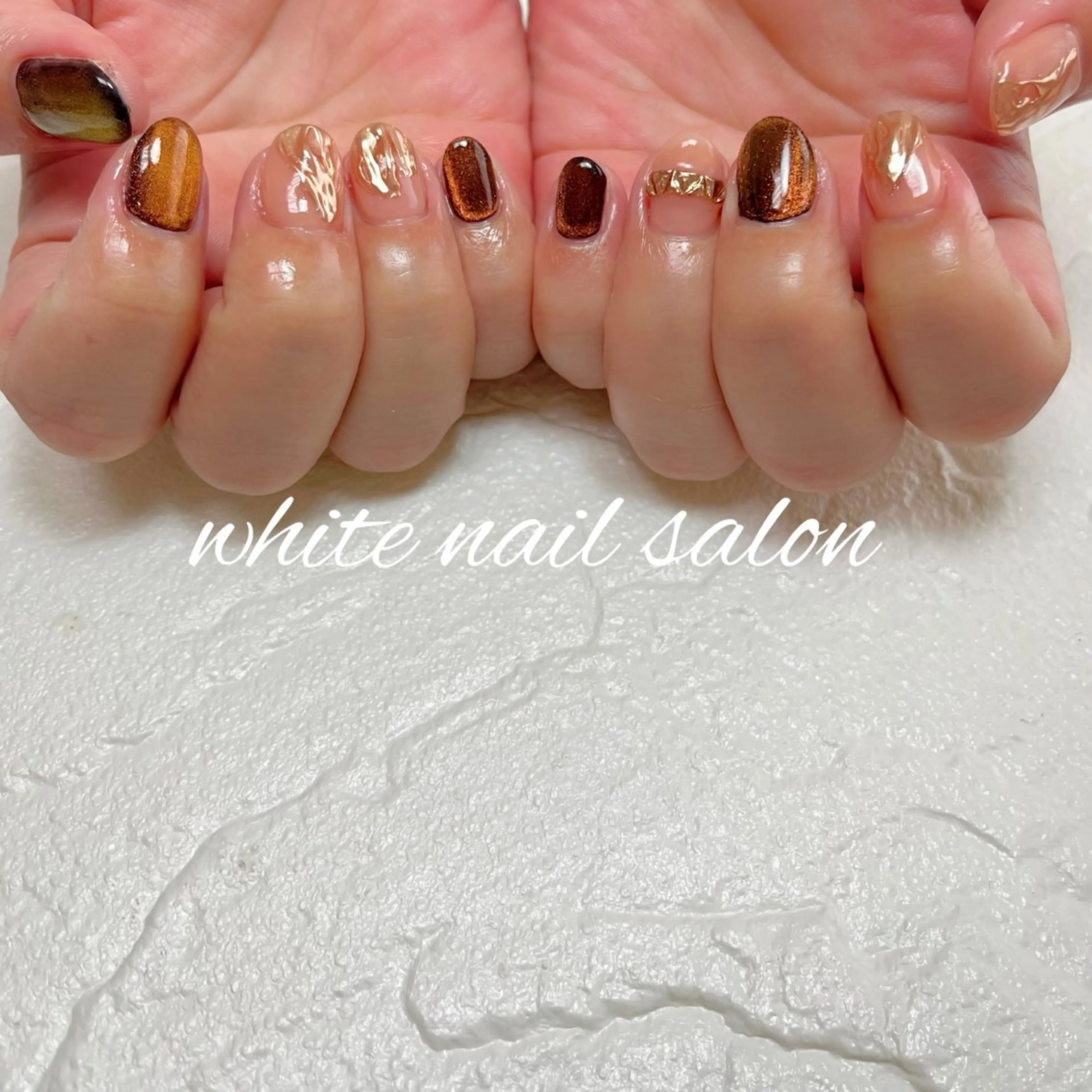 ネイル ラメ(グリッター) ハンドネイル white nail salonのネイルデザイン