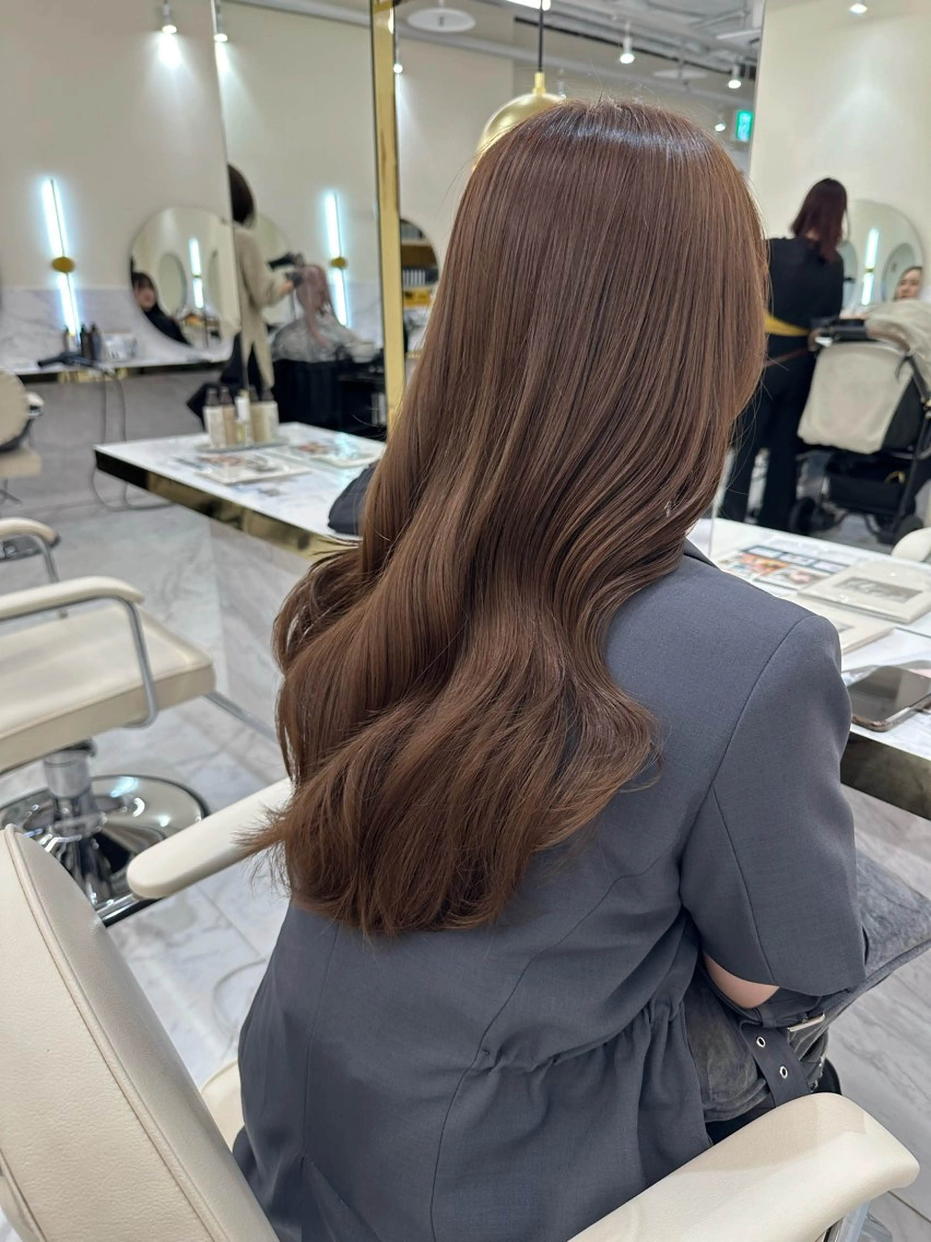 セミロング 髪質改善 カット ヘアカラー トリートメント 似合わせレイヤーカッ ト🩶瀧本美咲のヘアスタイル