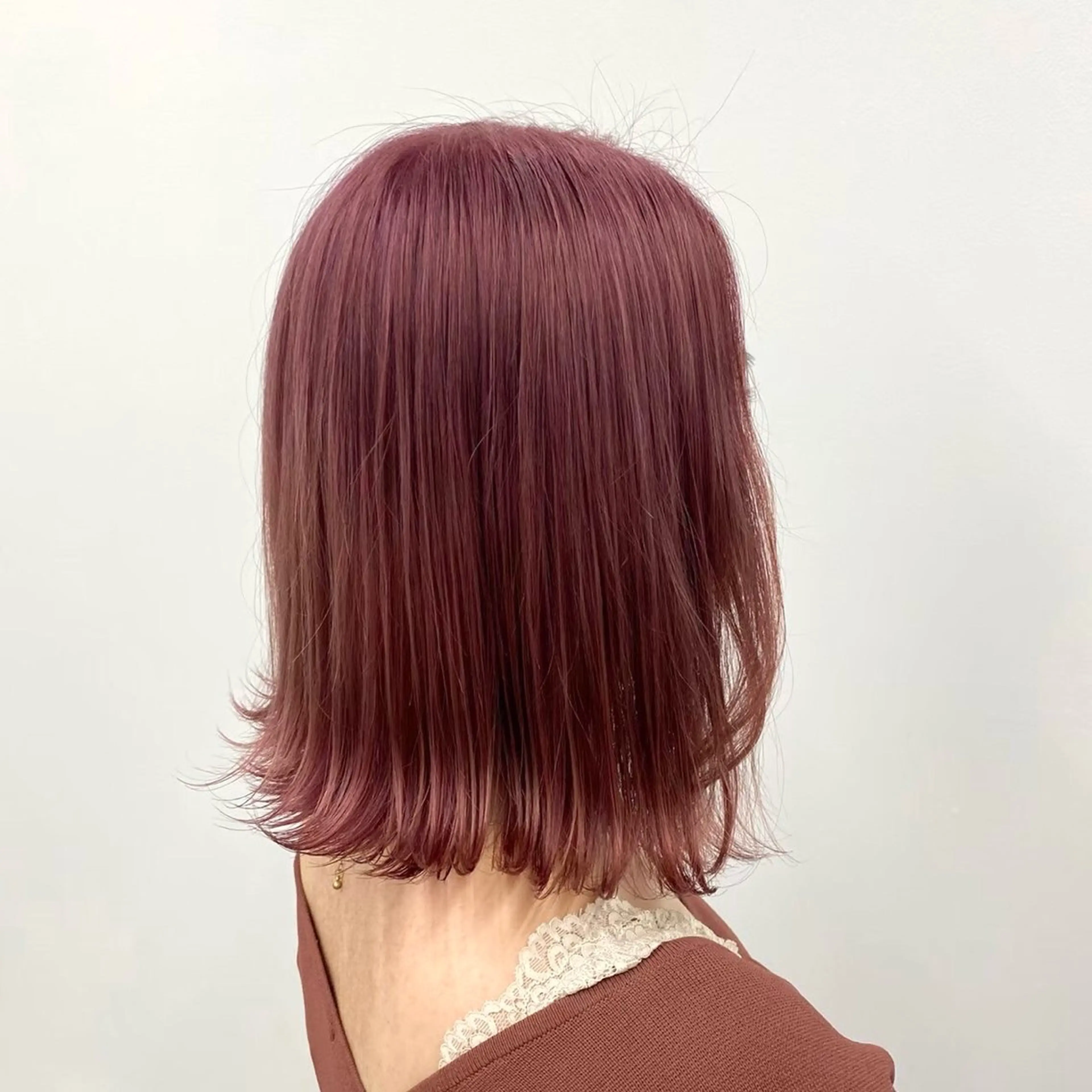 ミディアム カラー みう/仙台/暖色/ 艶髪/顔周りカット/のヘアスタイル