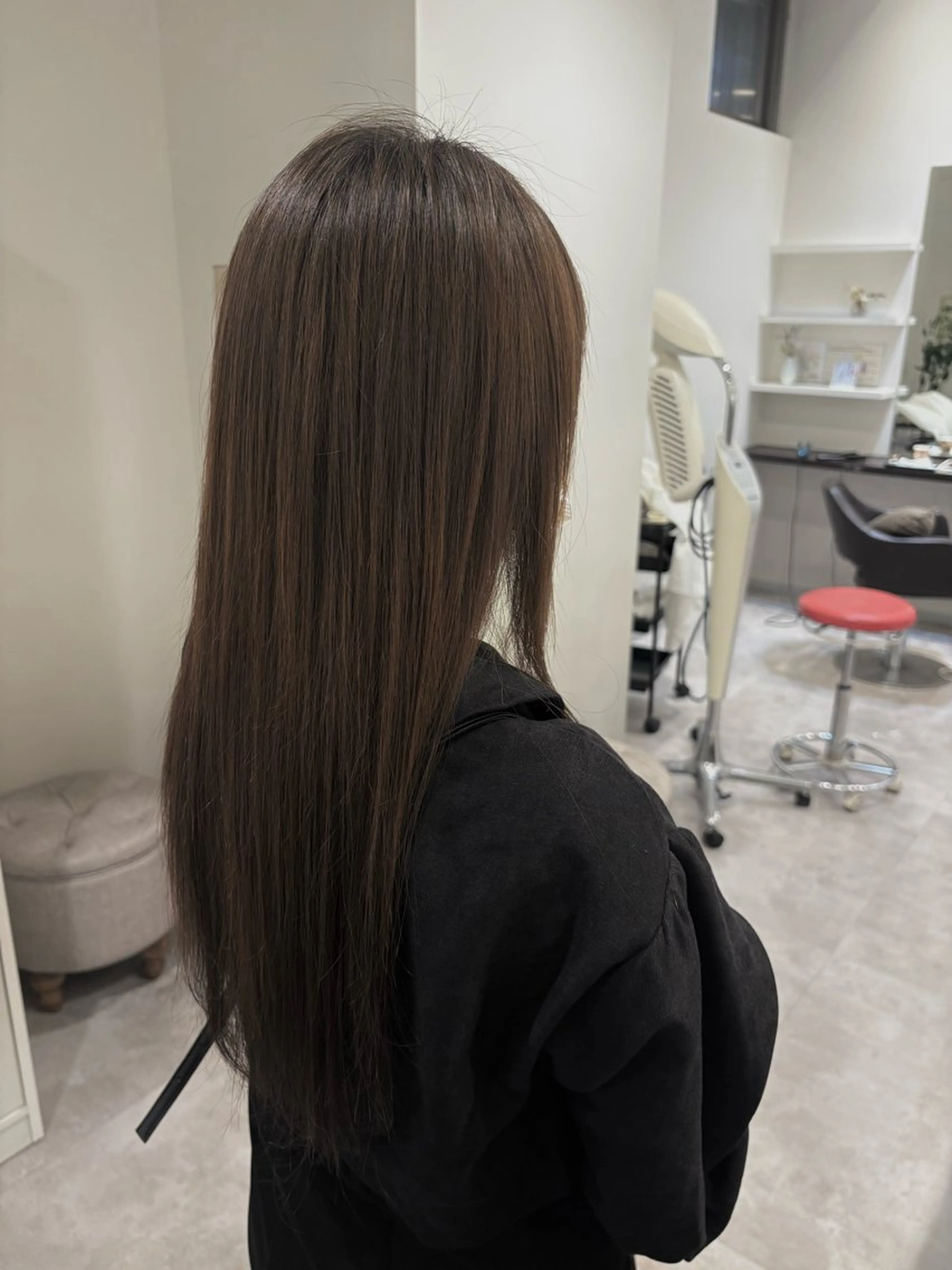 ロング 酸性ストレート 縮毛矯正 はしもとひより/ 巻ける矯正/艶カラーのその他イメージ