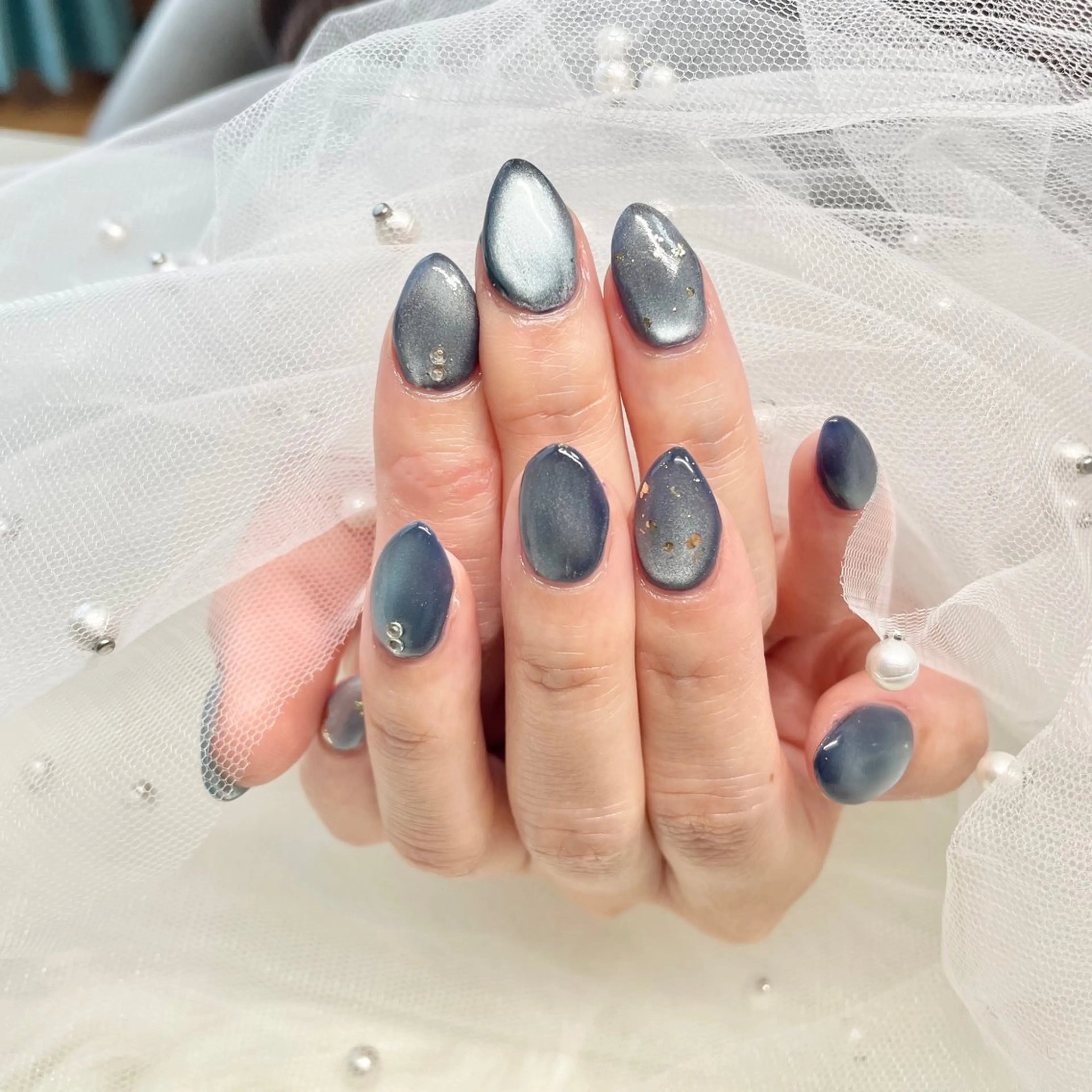 ネイル マグネットネイル マグネットワンカラー ワンカラーネイル K nailのネイルデザイン