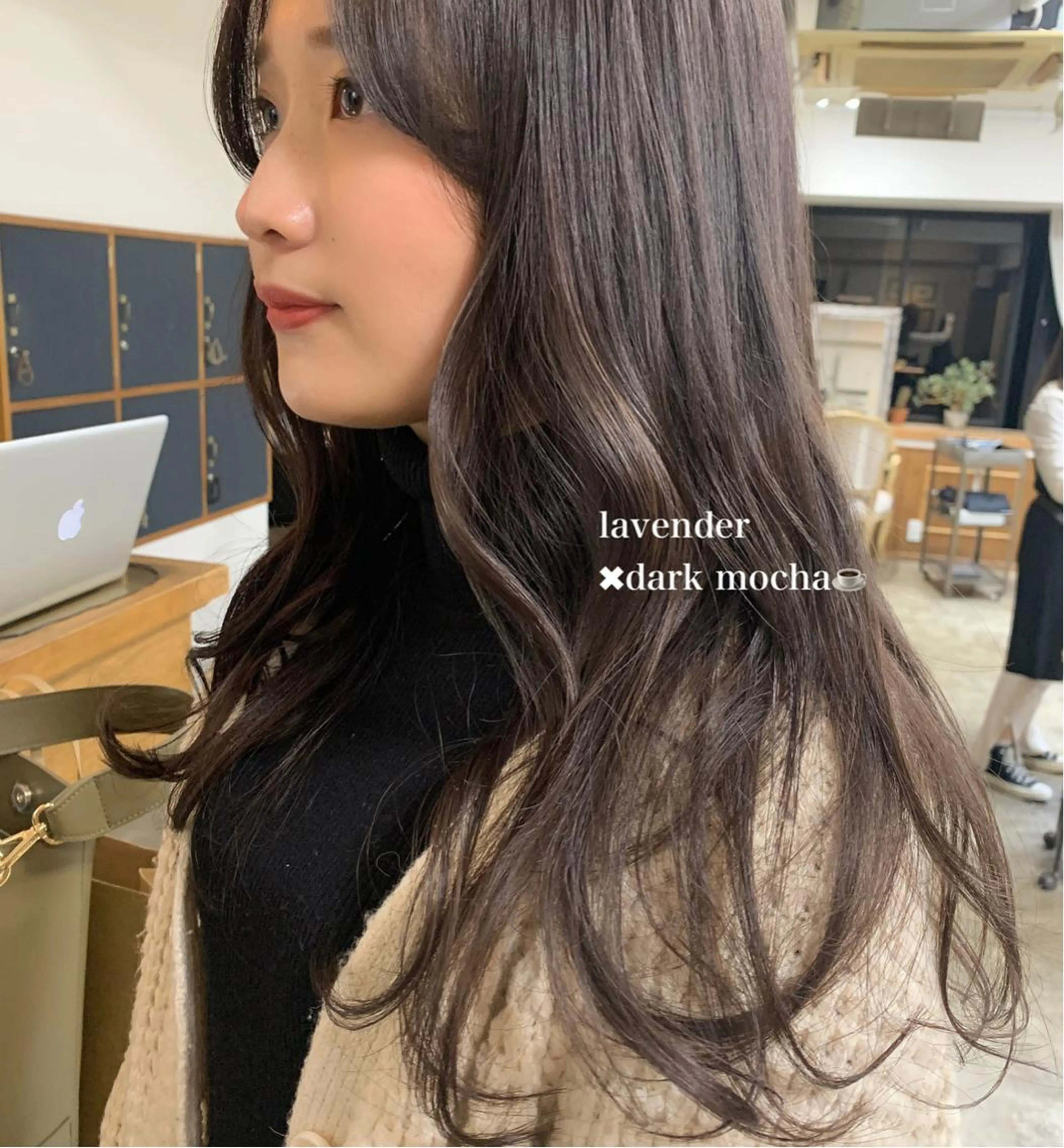 ロング カラー アッシュ ブリーチ グレージュ ラベンダーカラー ラベンダーアッシュ HARUKA ♡モデル募集中♡のヘアスタイル