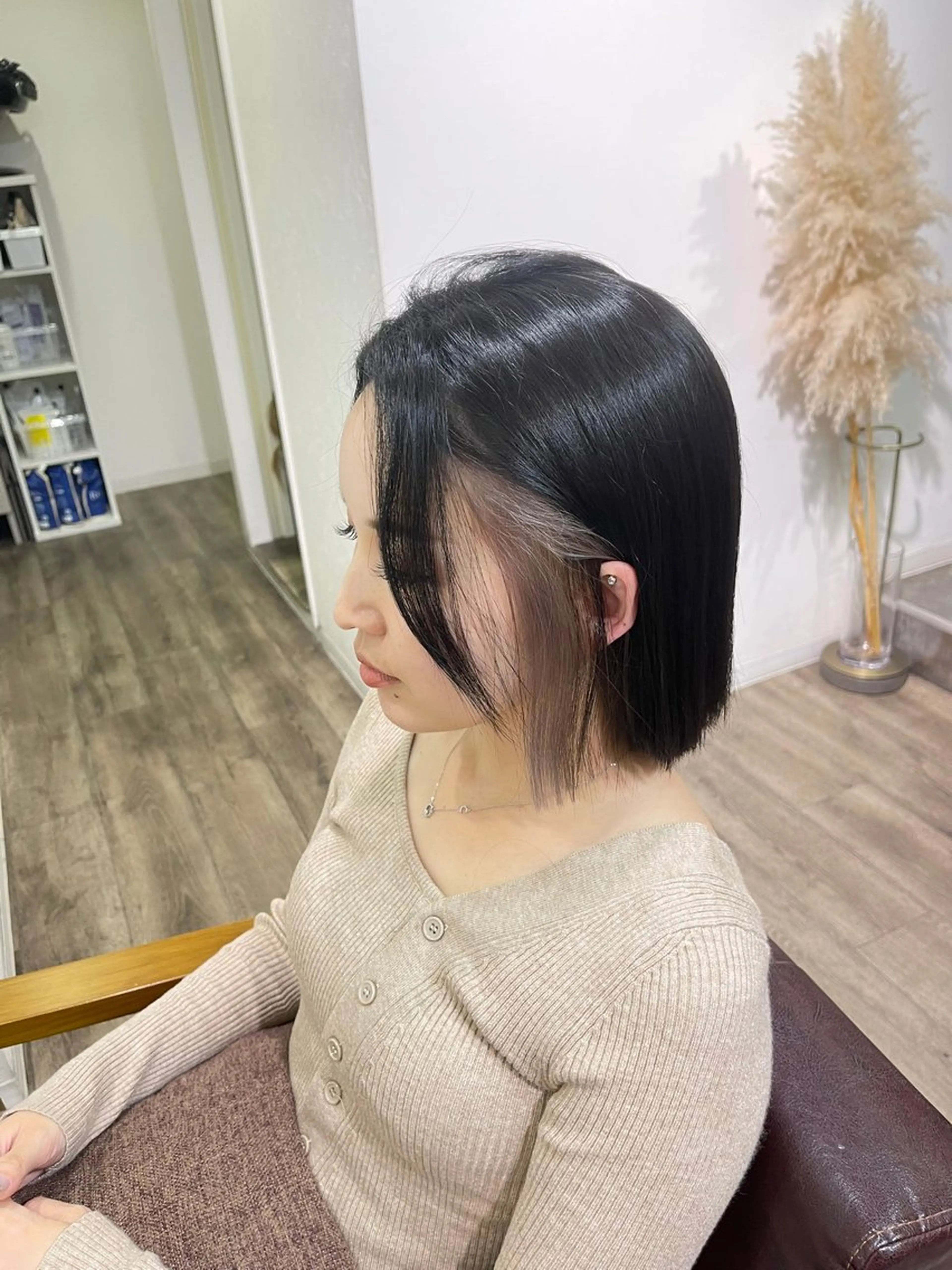 ミディアム カラー ヘアカラー Felice Erikaのヘアスタイル