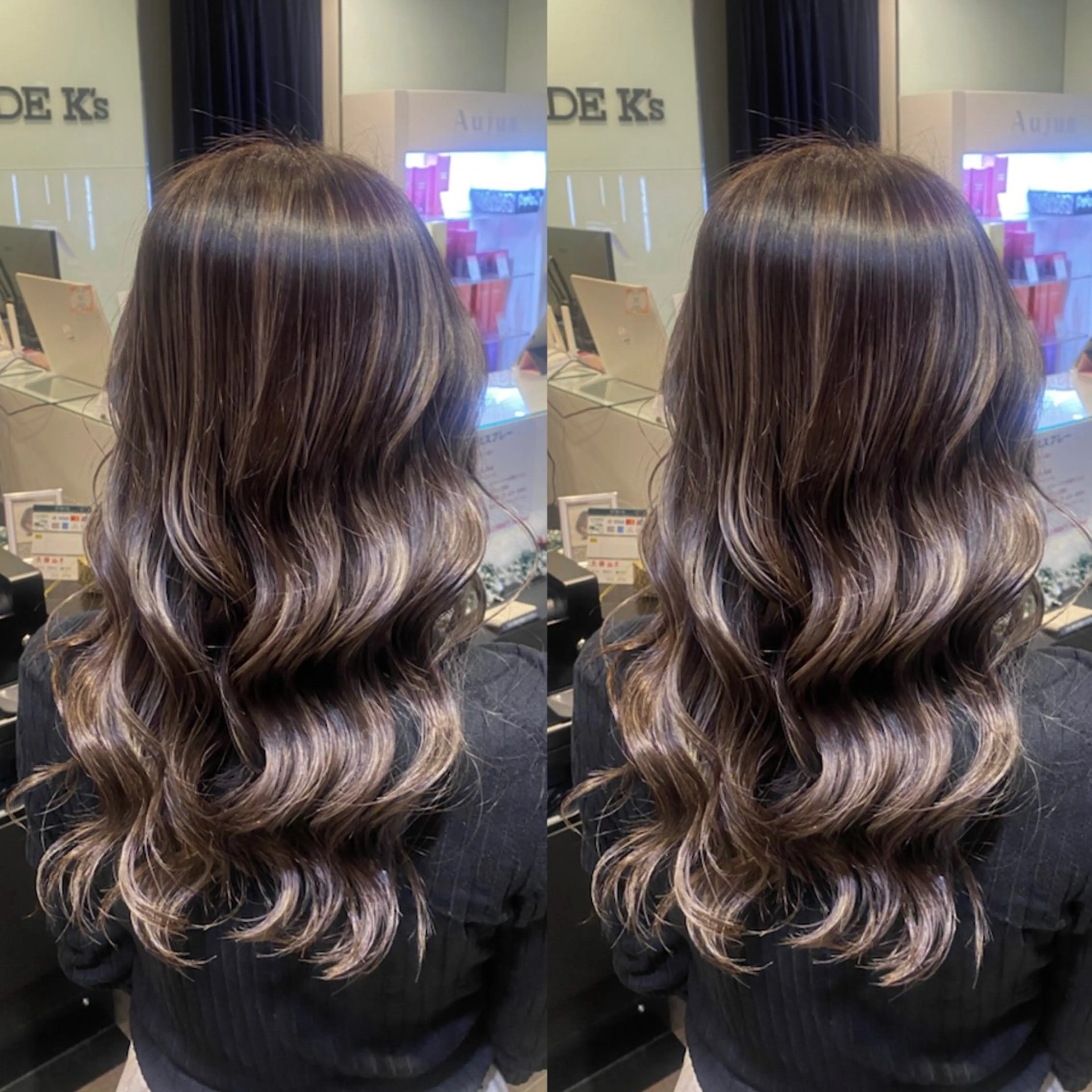 セミロング カラー ヘアカラー トリートメント 【カラー指名No 1✨】HIBIKIのヘアスタイル