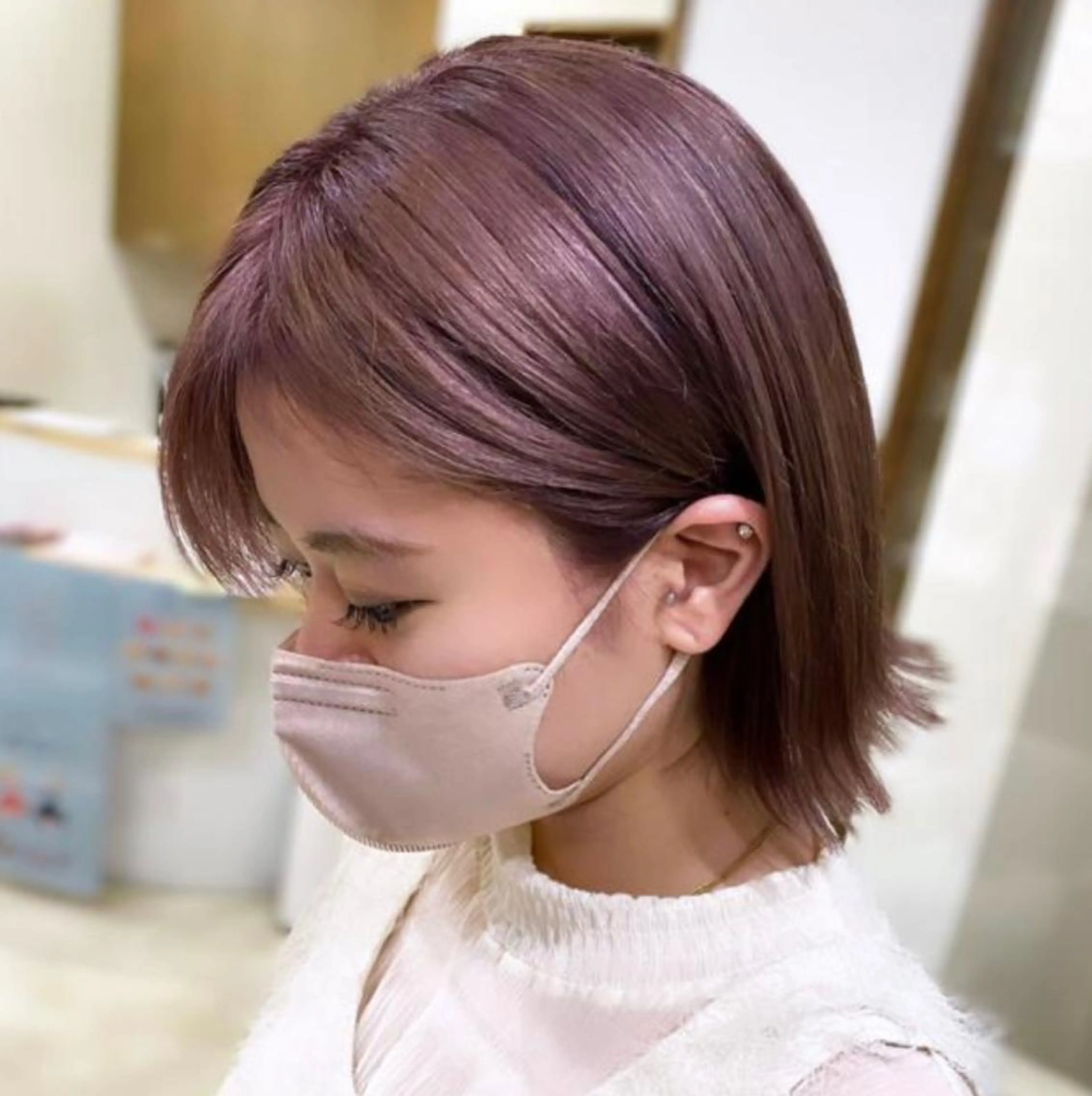 ミディアム カラー バレイヤージュ ブリーチ ケアブリーチ 透明感カラー デザインカラー 【史上最高】口コミ No.1/ナツキのヘアスタイル