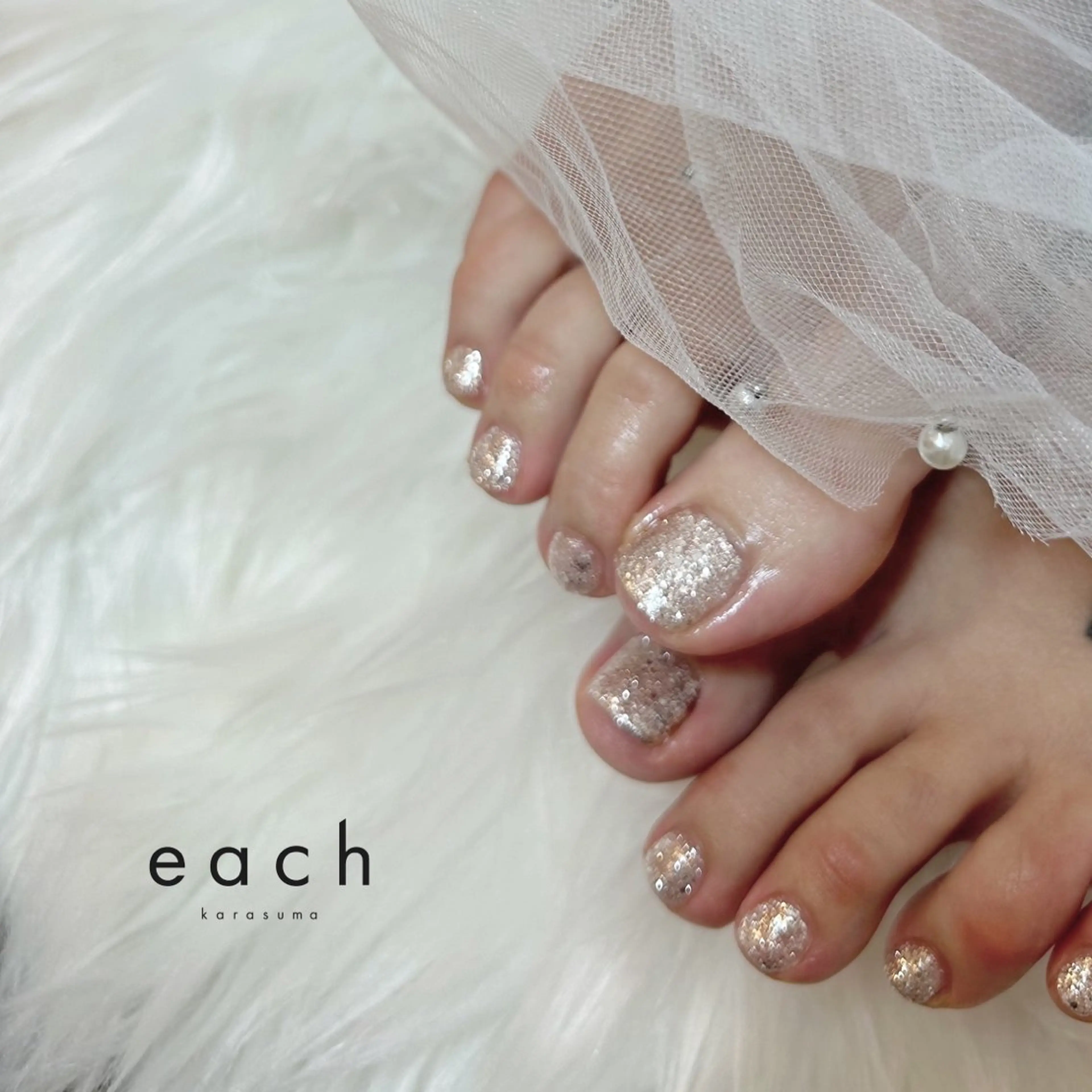 ネイル ラメ(グリッター) filon nail所属・filon nail kanako🕊のネイルデザイン