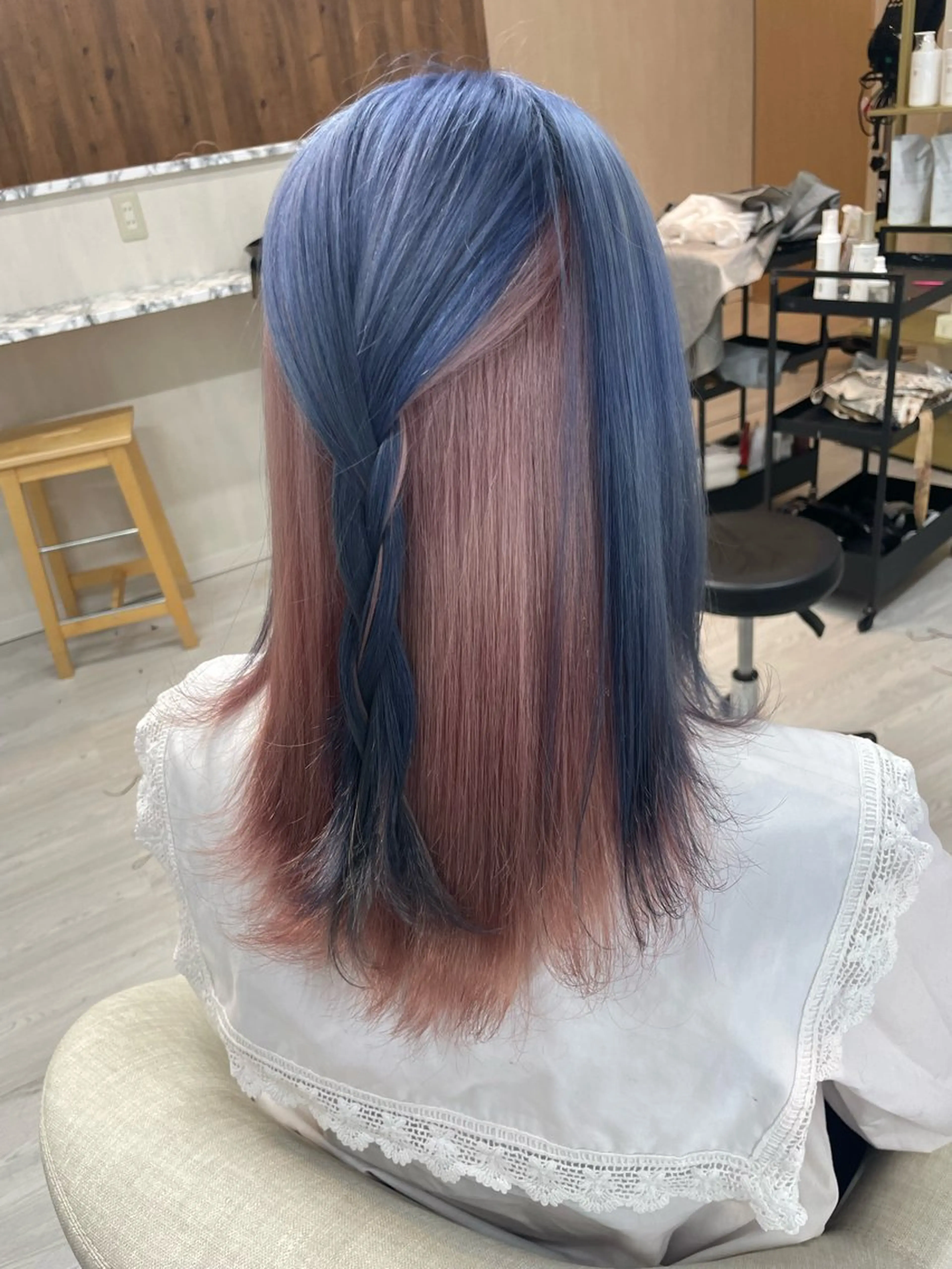 セミロング セルバ所属・プルシールエクステ/ ハイトーン/ブリーチのヘアスタイル