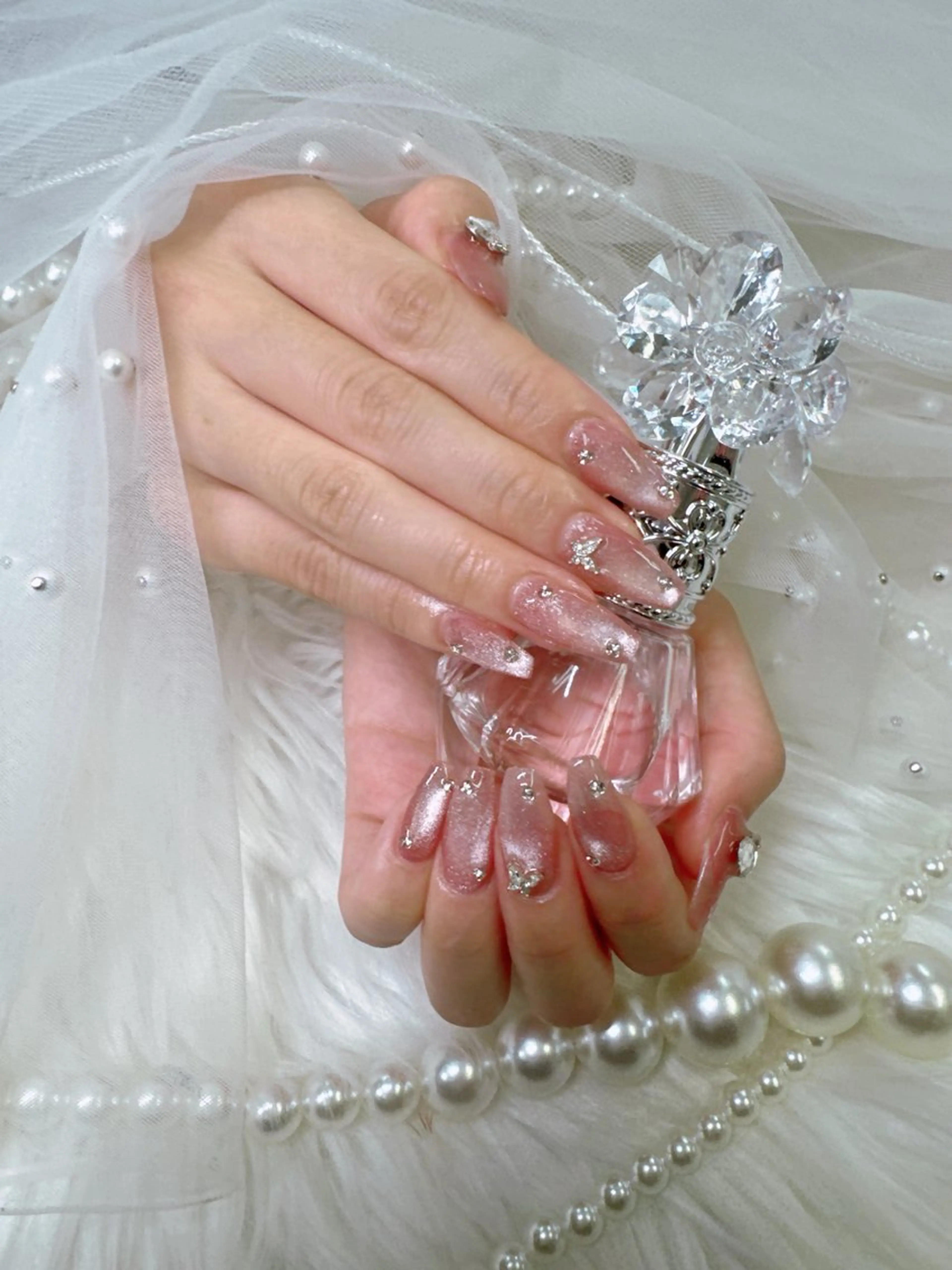 ネイル アートネイル べっ甲ネイル ドット フレンチネイル ジェルネイル ハンドネイル Queeens nailのネイルデザイン