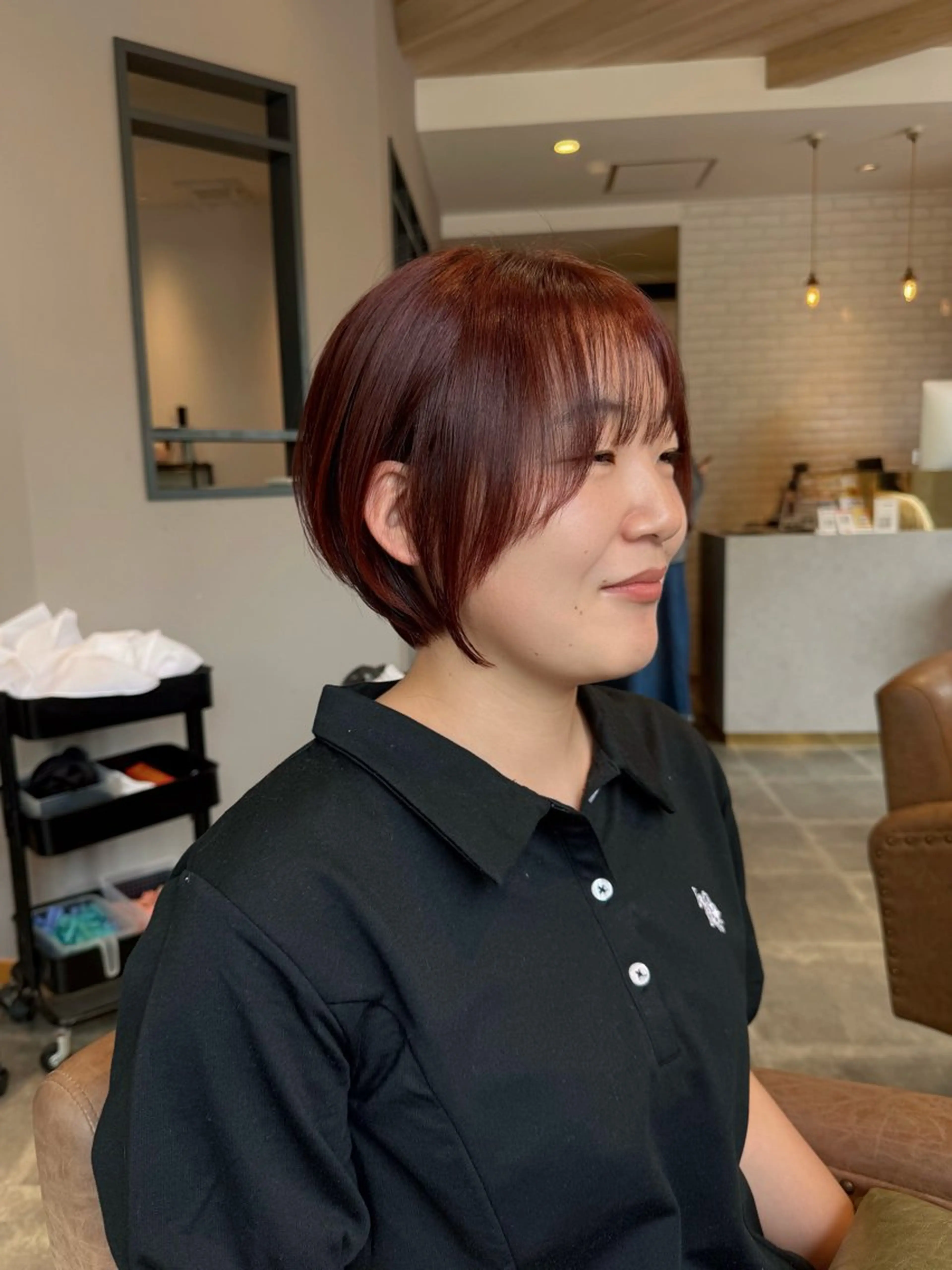 ショート ショートヘア カット ヘアカラー トリートメント 大坪 壱成のヘアスタイル