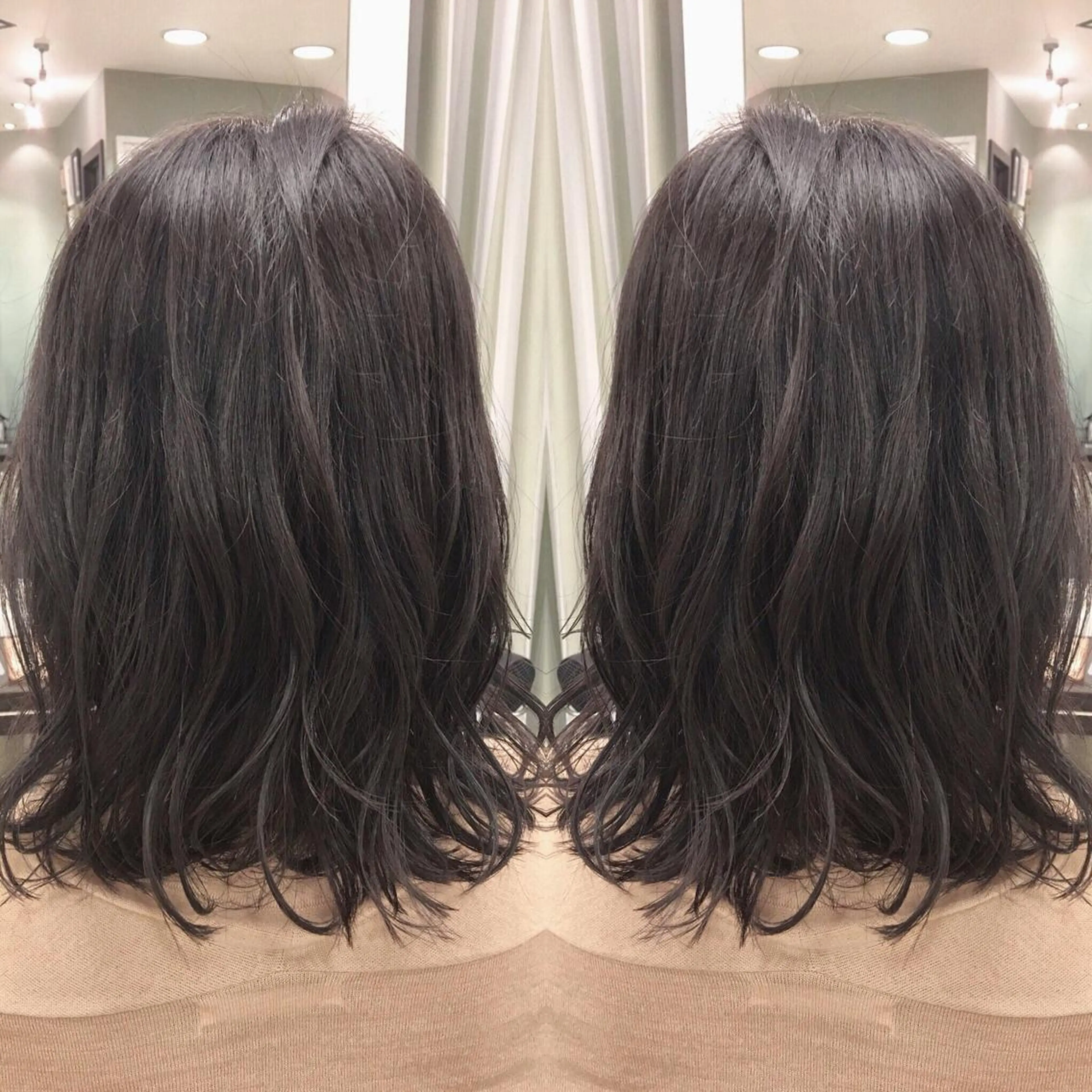 ミディアム カラー box  mico. mutsumiのヘアスタイル