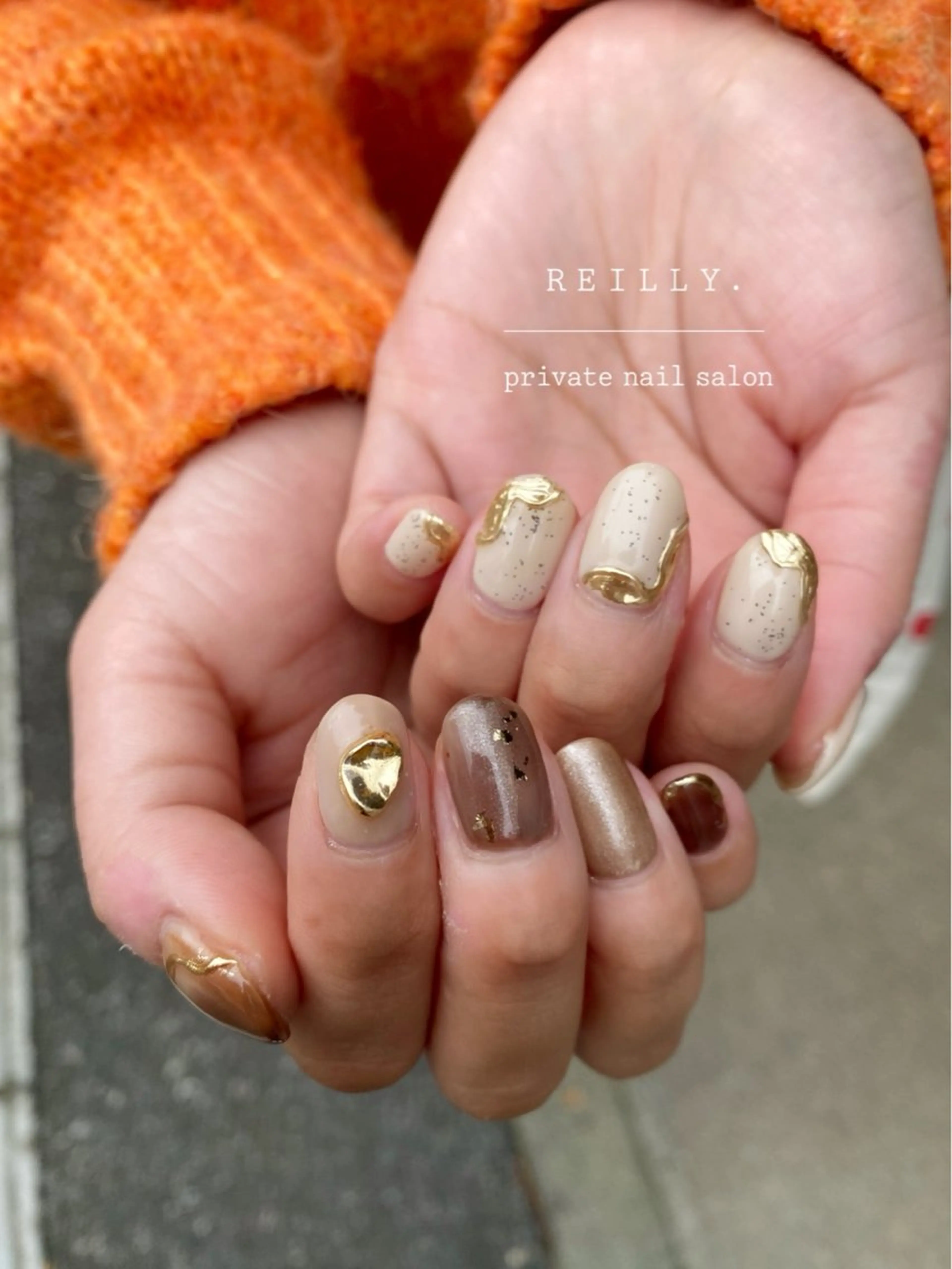 ネイル フラッシュネイル ジェルネイル グラデーション ラメ(グリッター) ラメグラデーション Marina 《REILLY.》のネイルデザイン