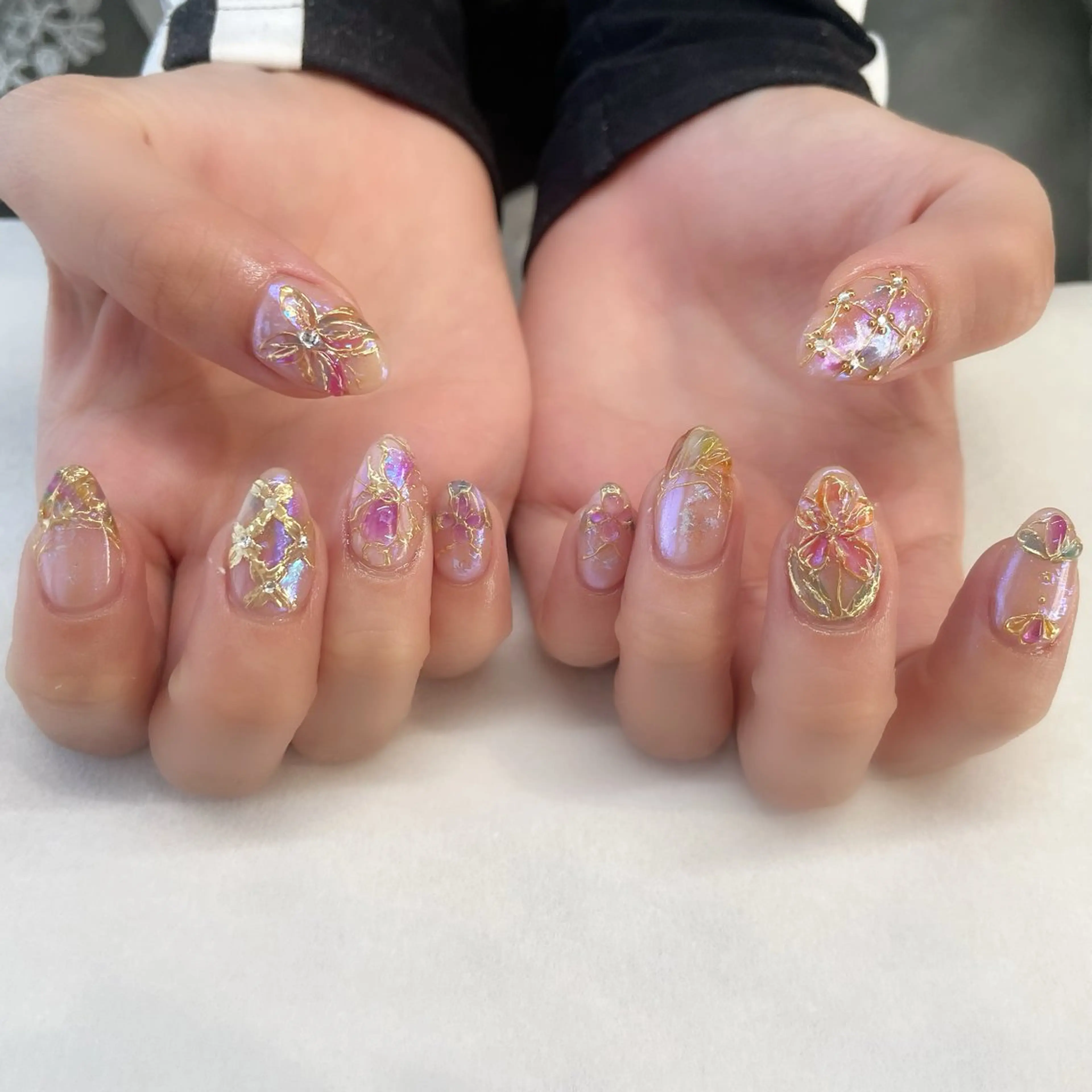 ネイル ハンドネイル 💎🐰 saki. m 🐰💎のネイルデザイン