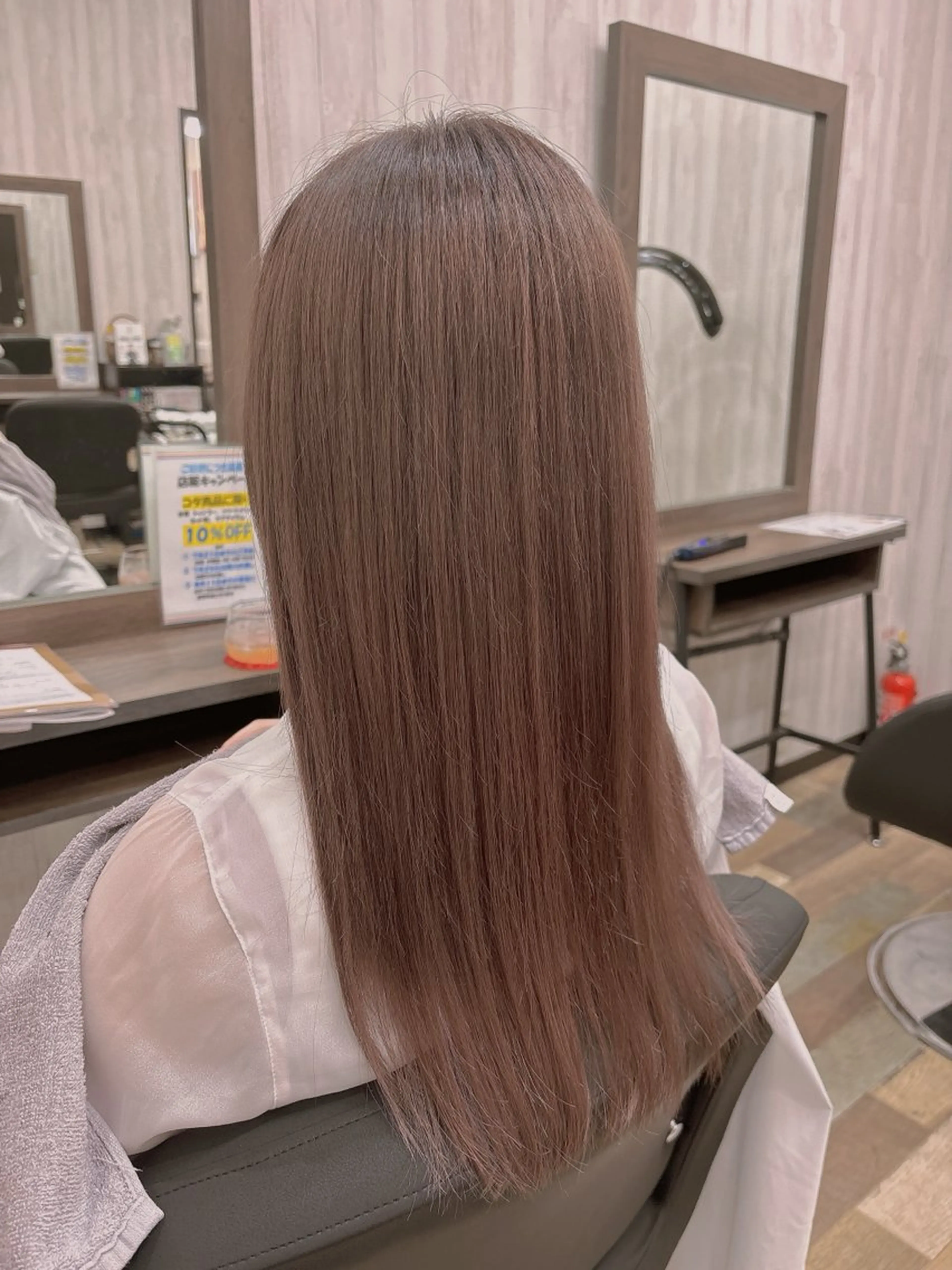 縮毛矯正×トリートメントコースの写真