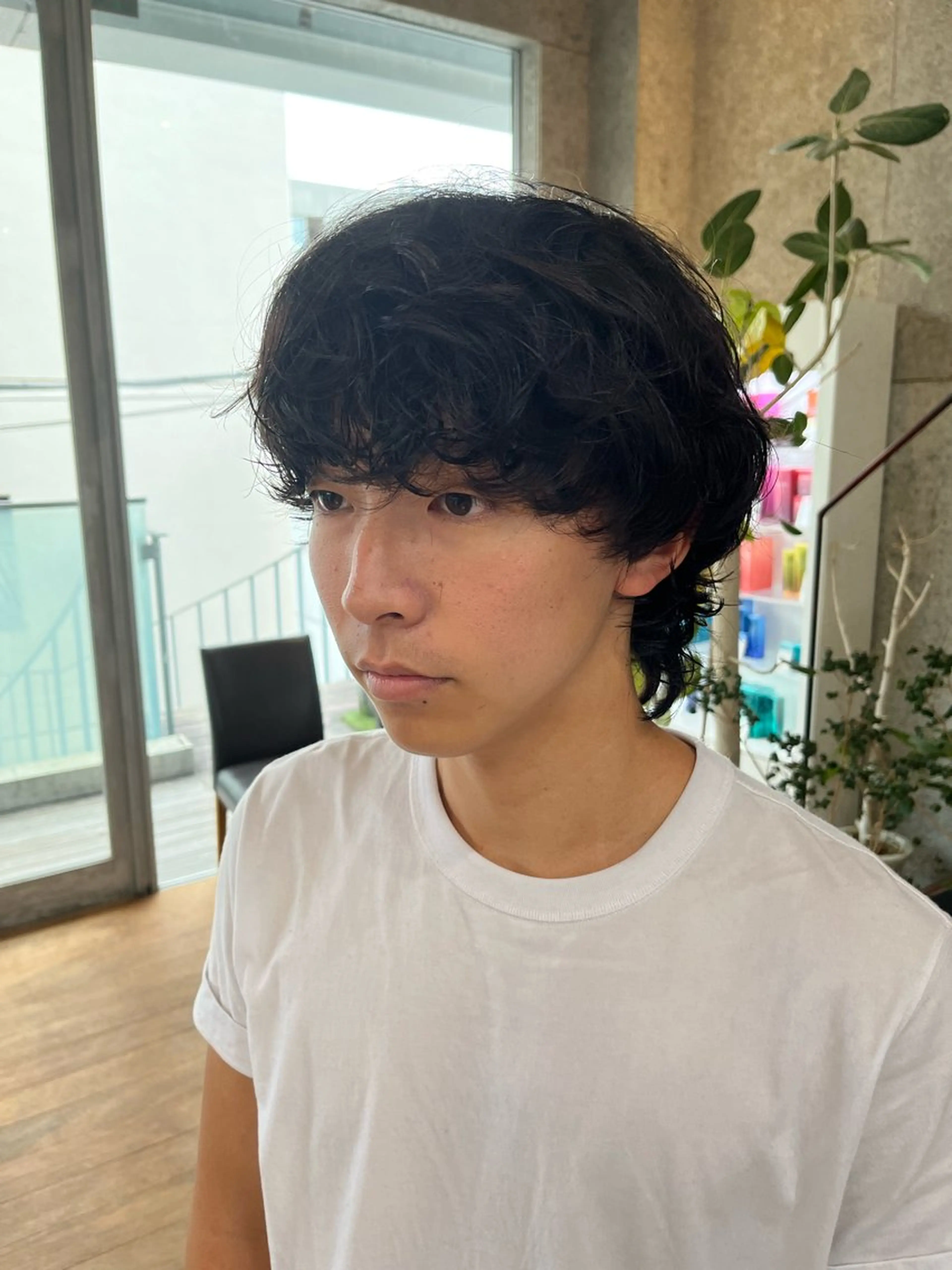 パーマ メンズ メンズパーマ カット パーマ トリートメント ボブ×透明感カラー 特化・リクト💥のヘアスタイル