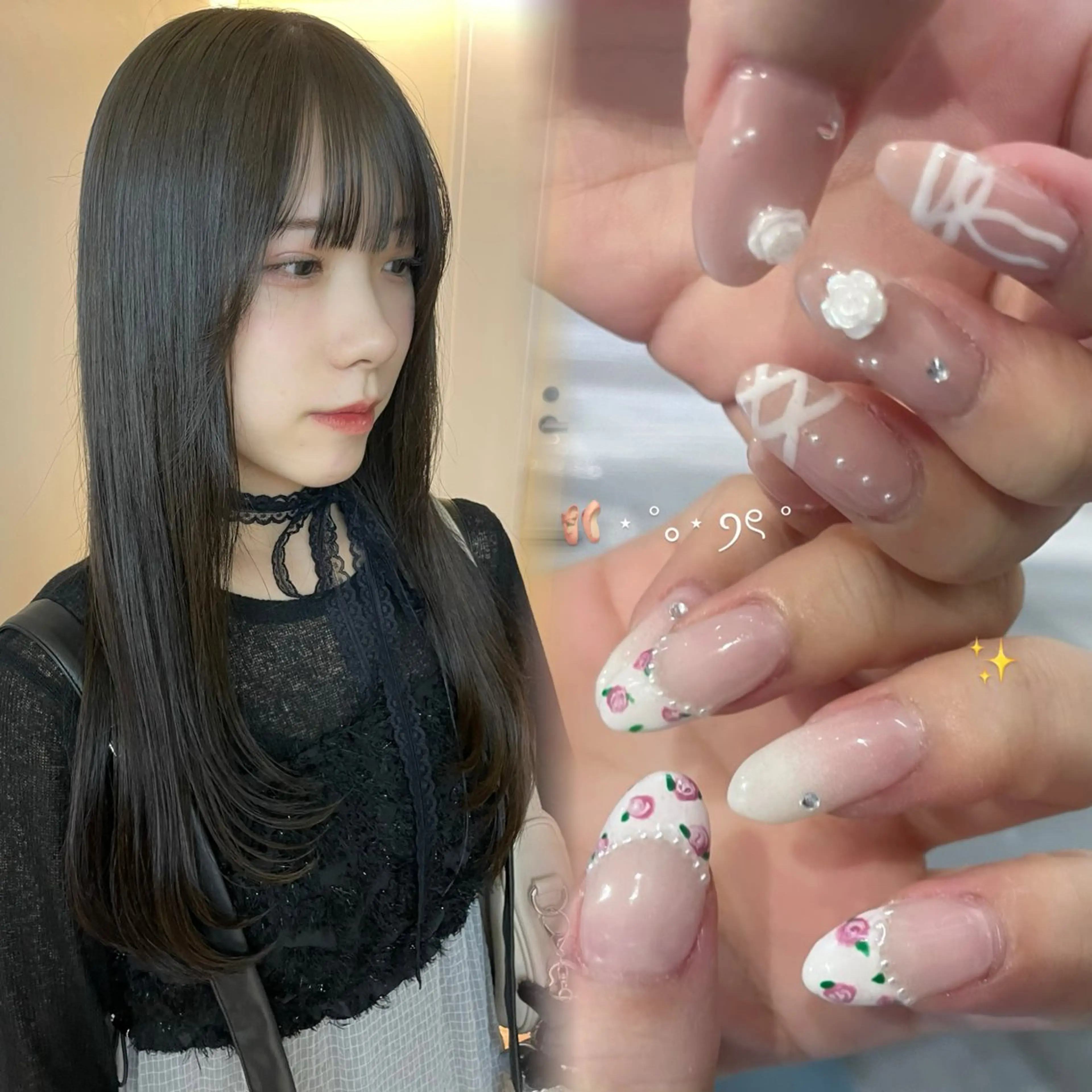 【ミニモ限定📀】【sena限定♡】nail×hair同時メニュー 🪗🩷🎶の写真