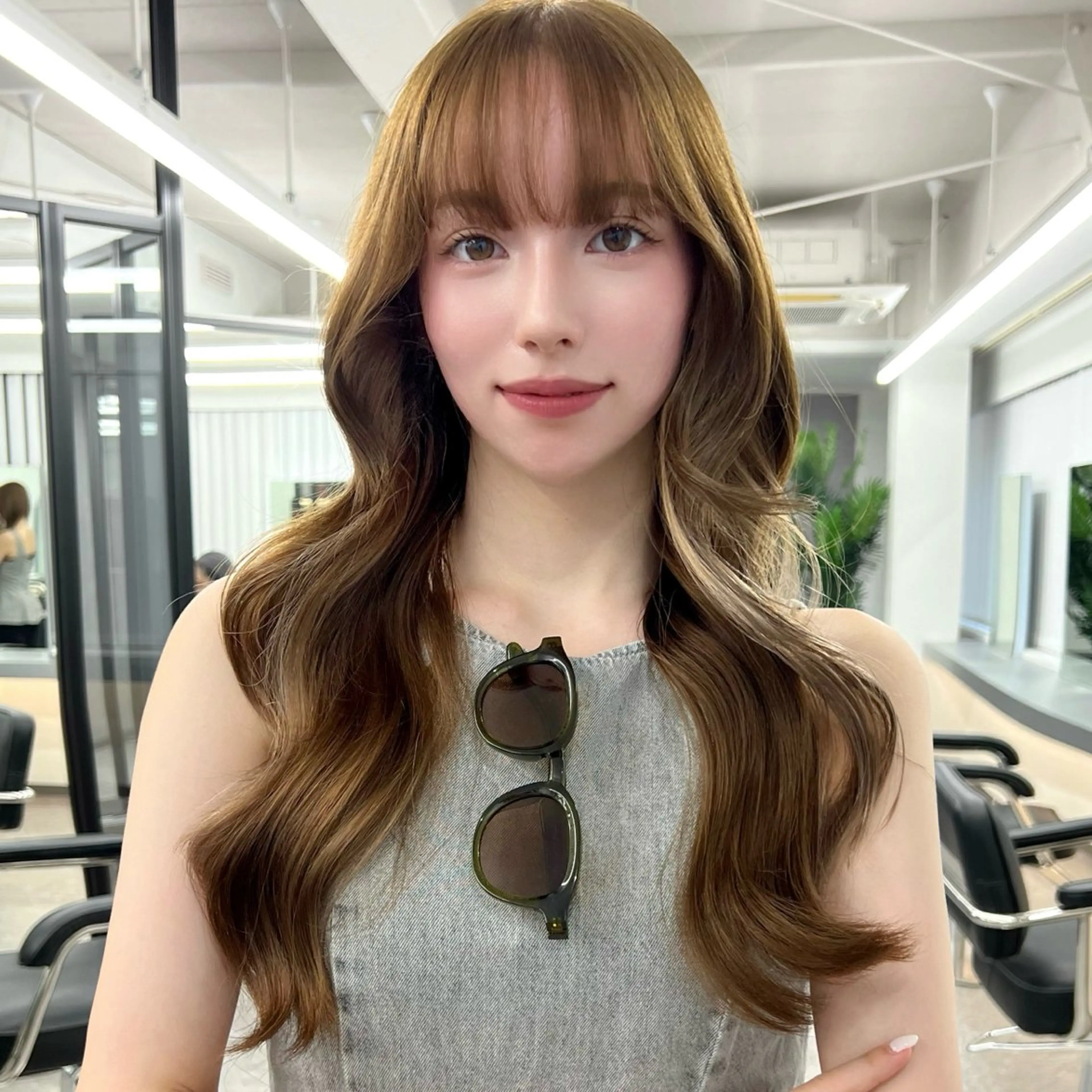 ロング カット 梅田/韓国ヘア/ エクステ🤖ヒナのヘアスタイル