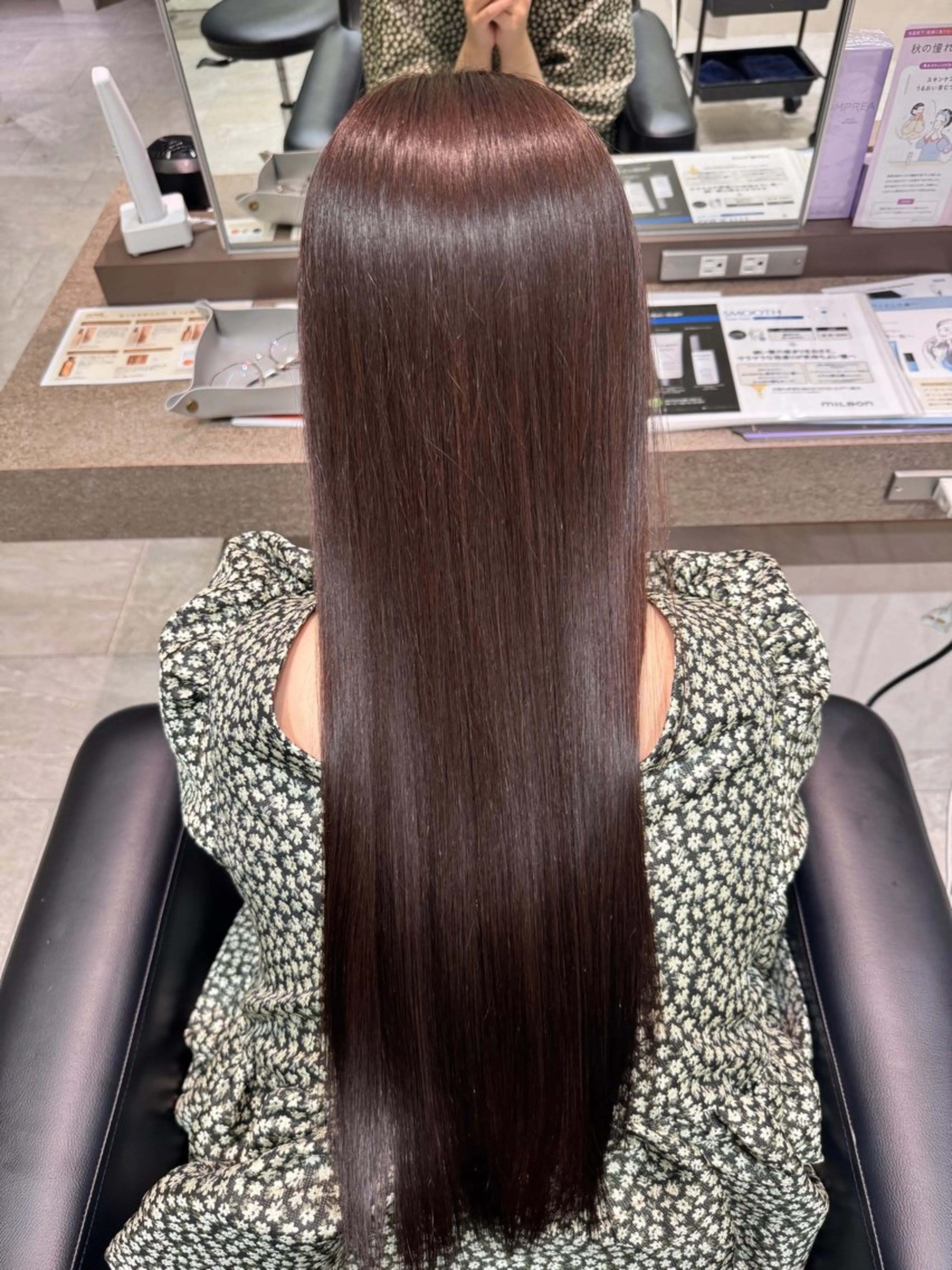 【2回目以降の方☘️縮毛矯正】ツヤツヤ✨️ストレート((カット不可😭の写真