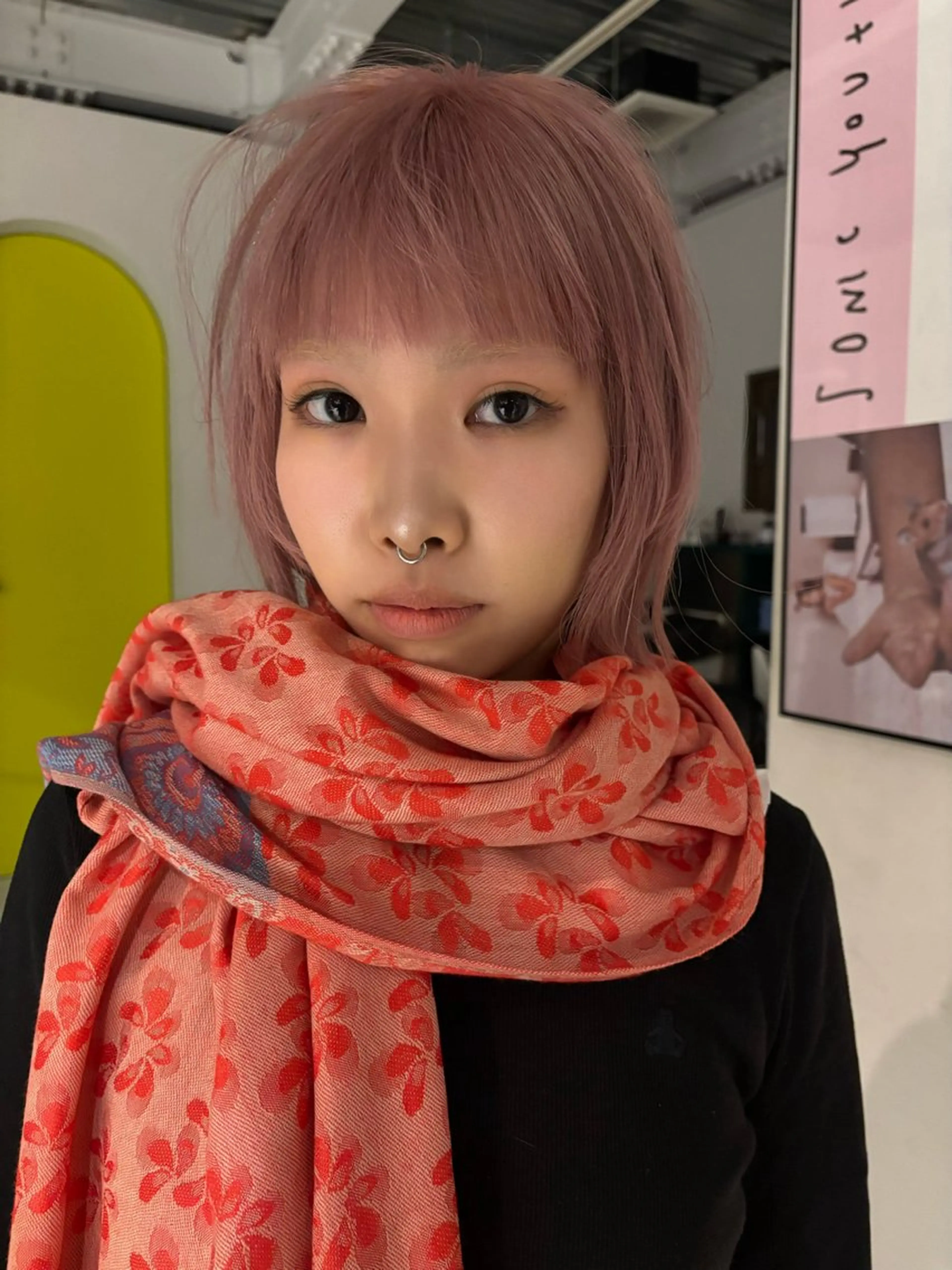 ショート ボブ ヘアカラー 田中 隼斗のヘアスタイル