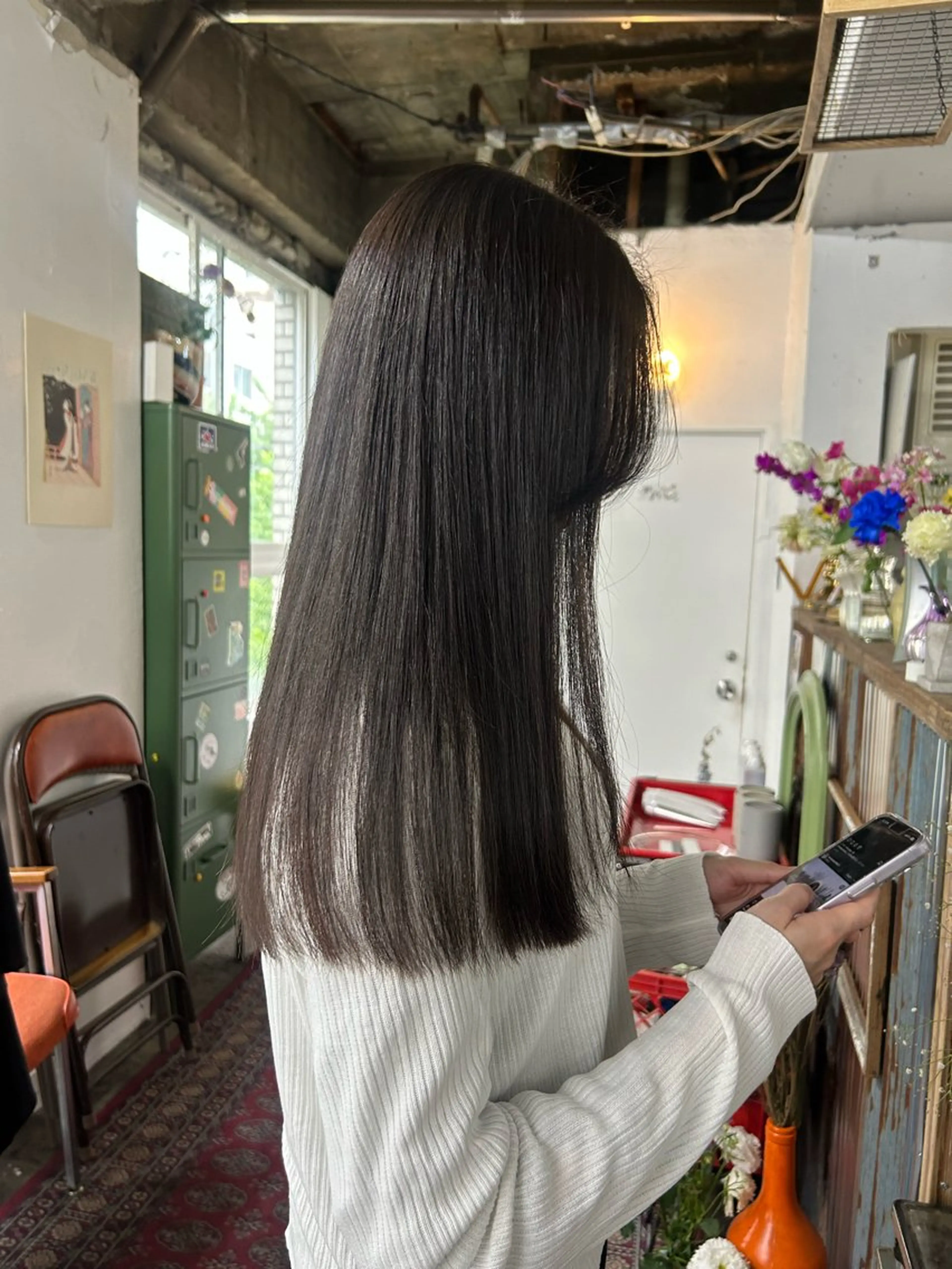 ロング 縮毛矯正 カット 縮毛矯正 maho/垢抜け カラーパーマメイクのヘアスタイル