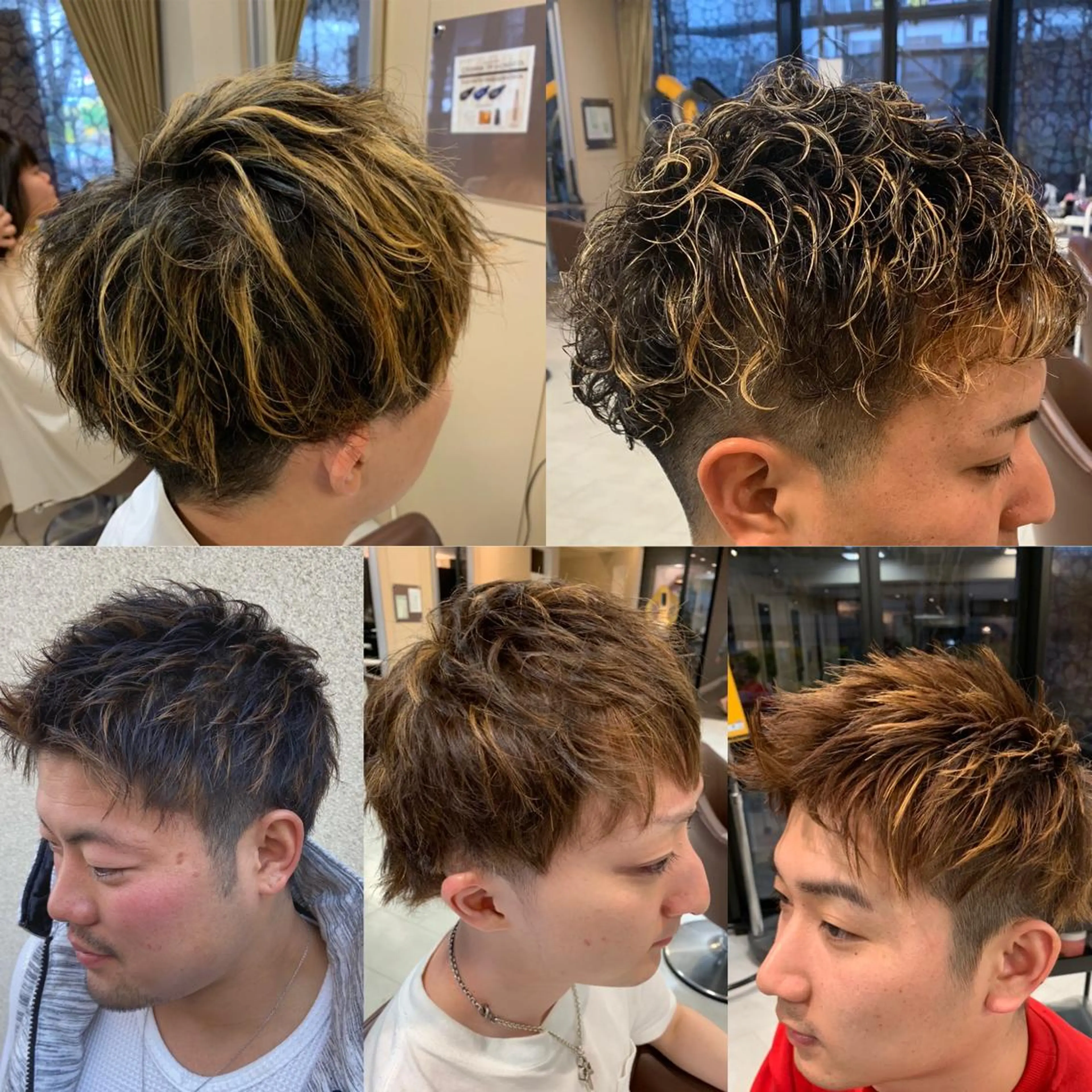 カラー メンズ 上石神井メンズパーマ 飯田徹のヘアスタイル