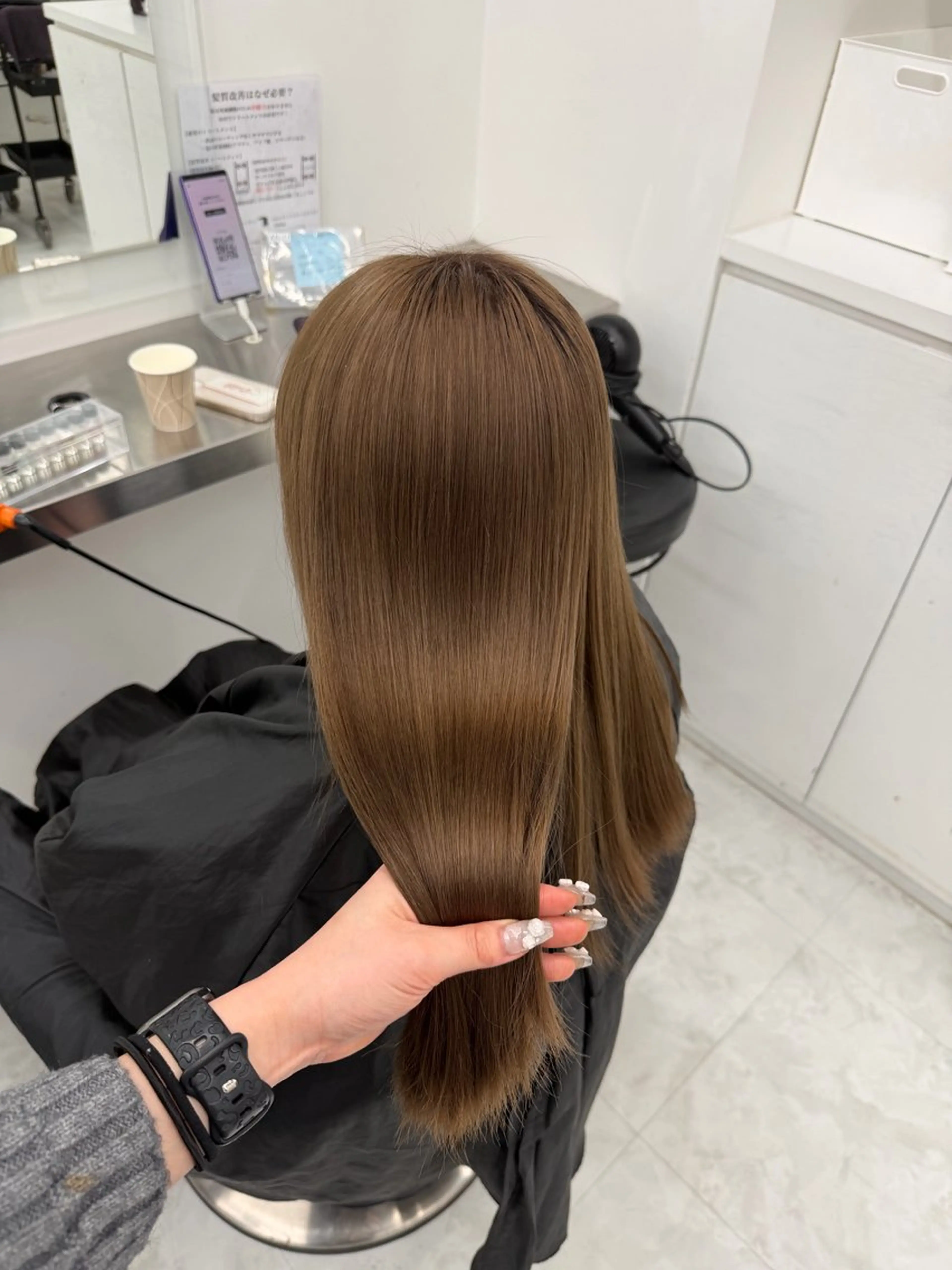 カラー ヘアカラー トリートメント 透明感ベージュ🎀 Anju/渋谷🎀のヘアスタイル