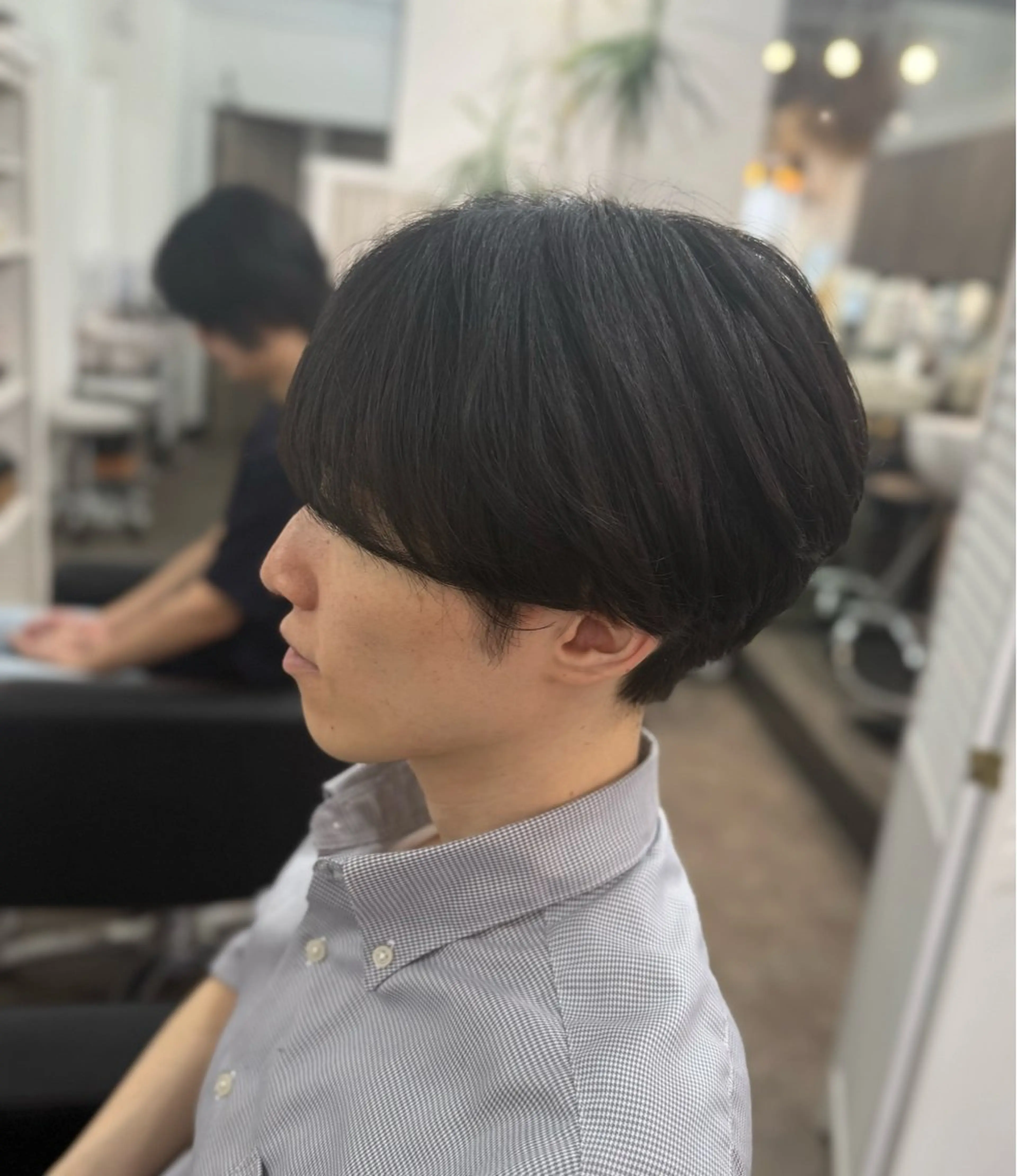 メンズ リク/韓国風/レイヤ ー／ボブ／ショートのヘアスタイル