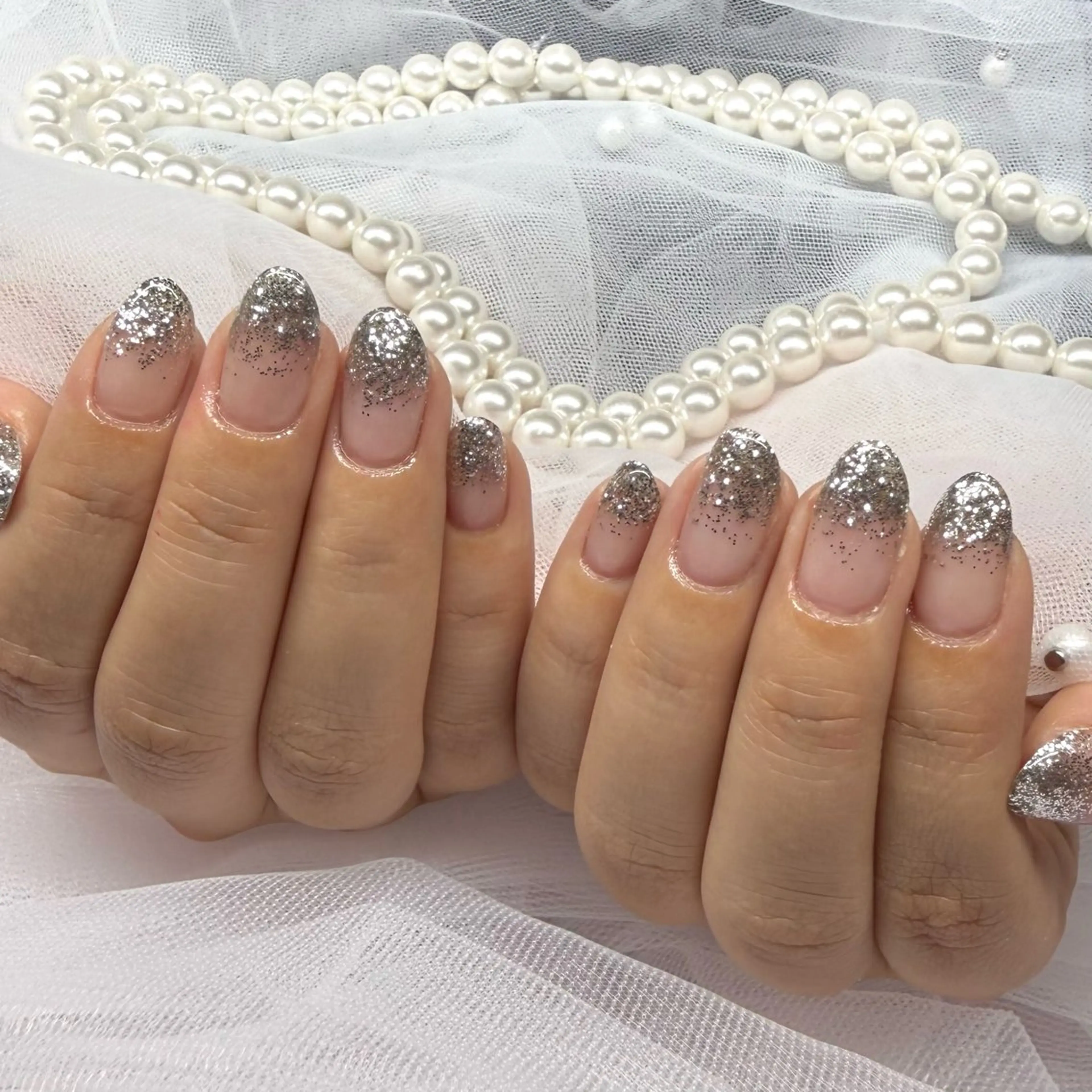 ネイル ラメ(グリッター) ラメグラデーション Nailsalon MeMe YUMIのネイルデザイン