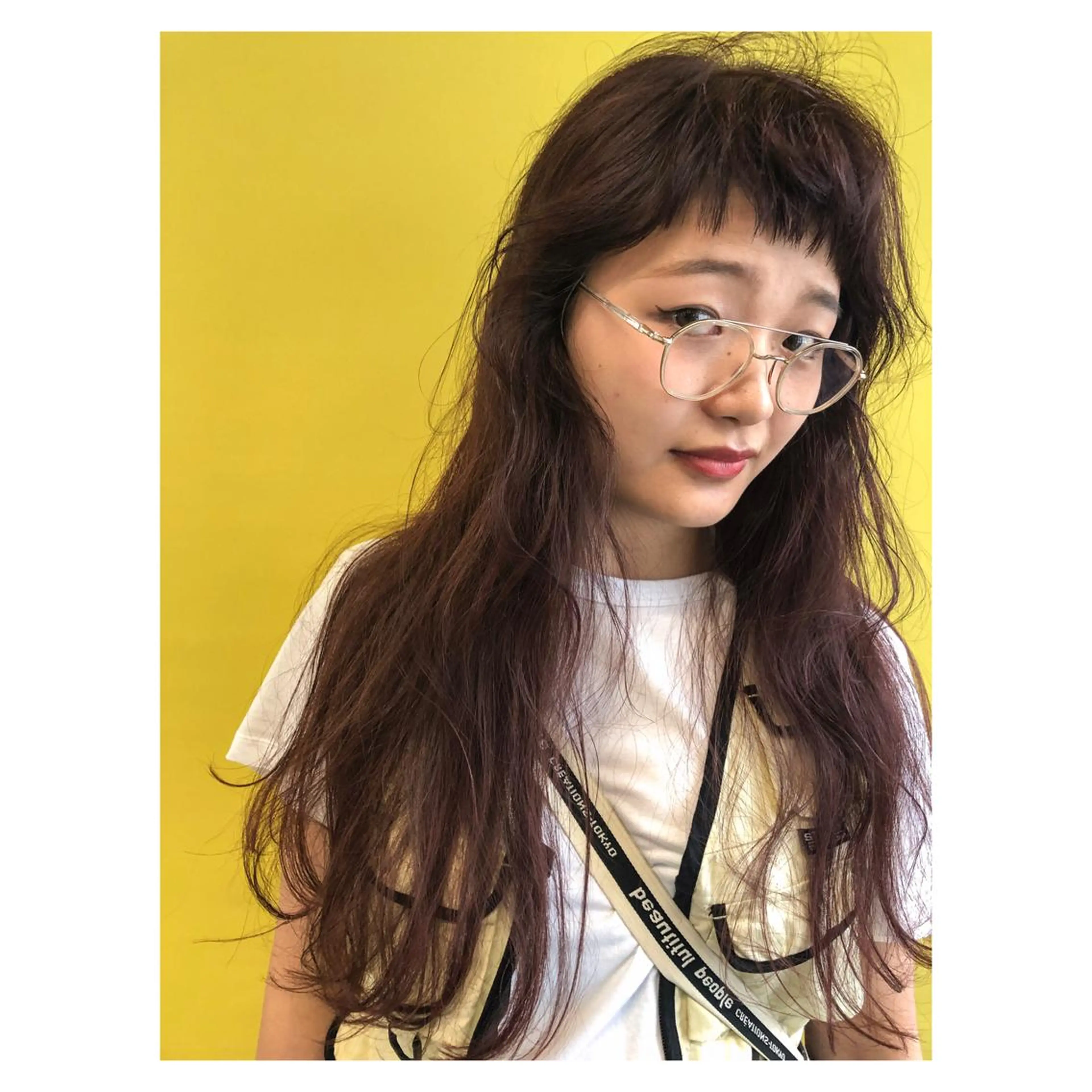 ロング カット ヘアカラー トリートメント nessヤマサキ リュウタのヘアスタイル