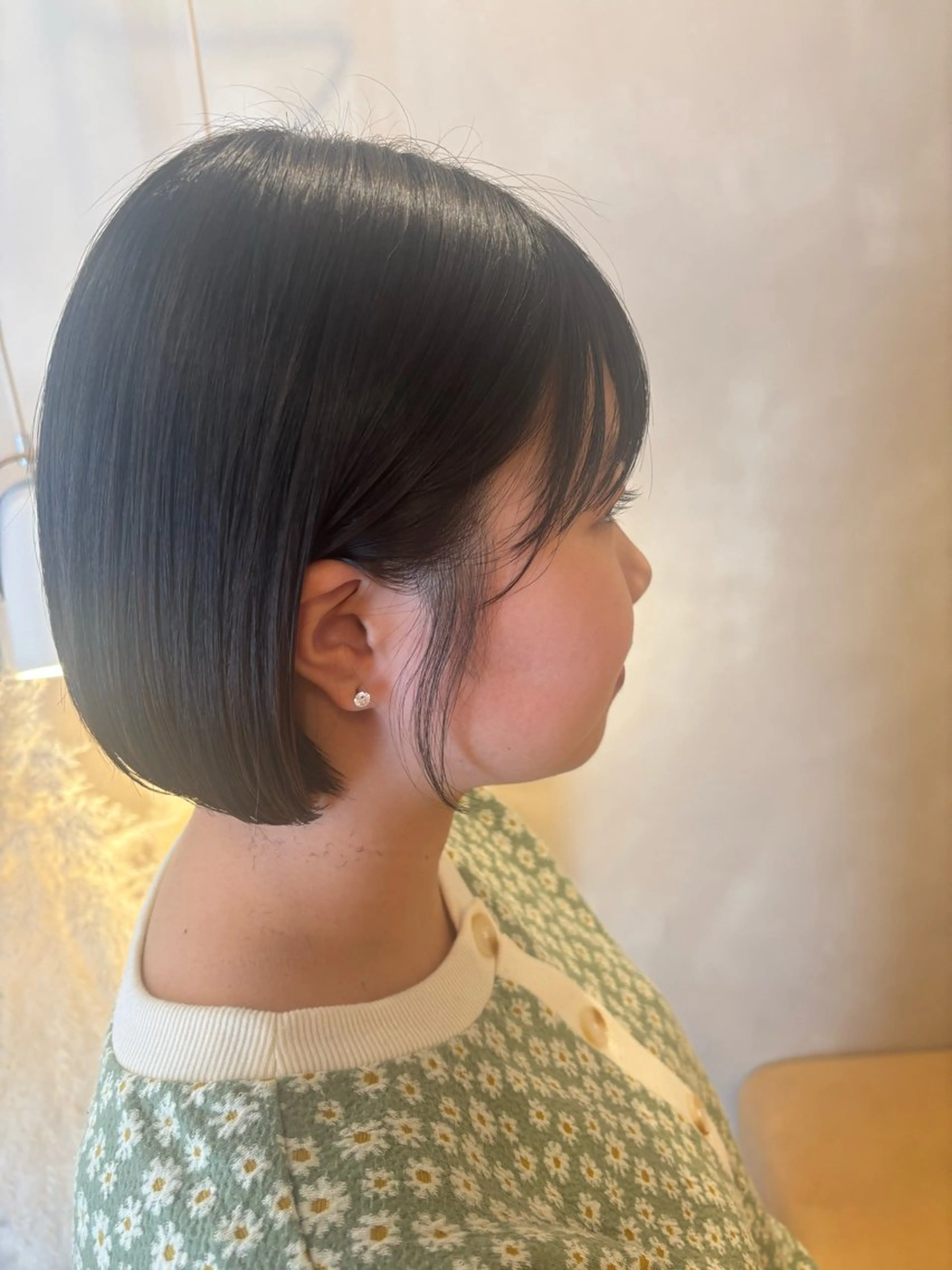 ミディアム ショートボブ ボブ シンバヒナノ/パーマ レイヤー/髪質改善のヘアスタイル