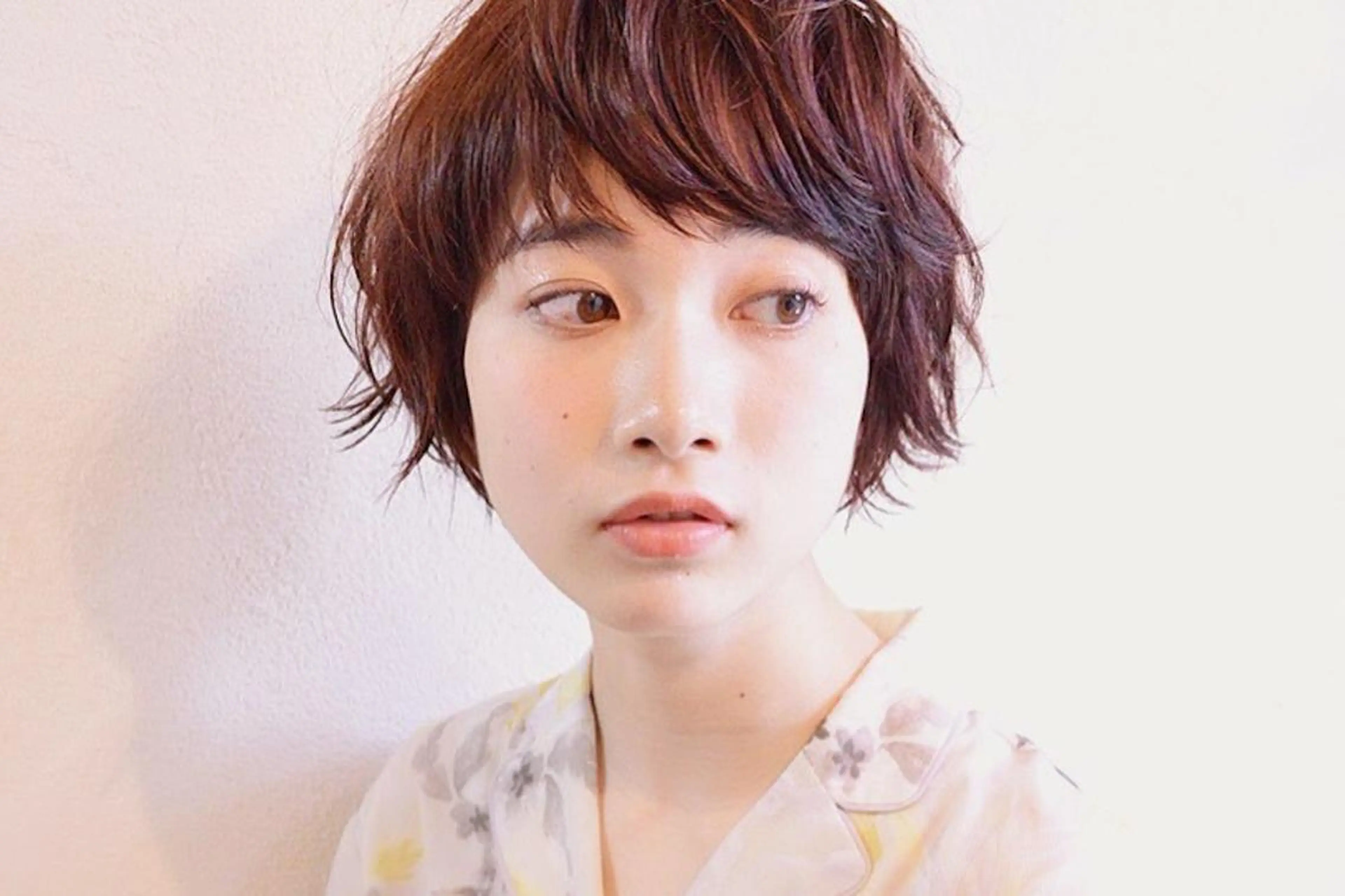 ショート パーマ カラー 小顔ショート✁ ⁂Yukari⁂のヘアスタイル