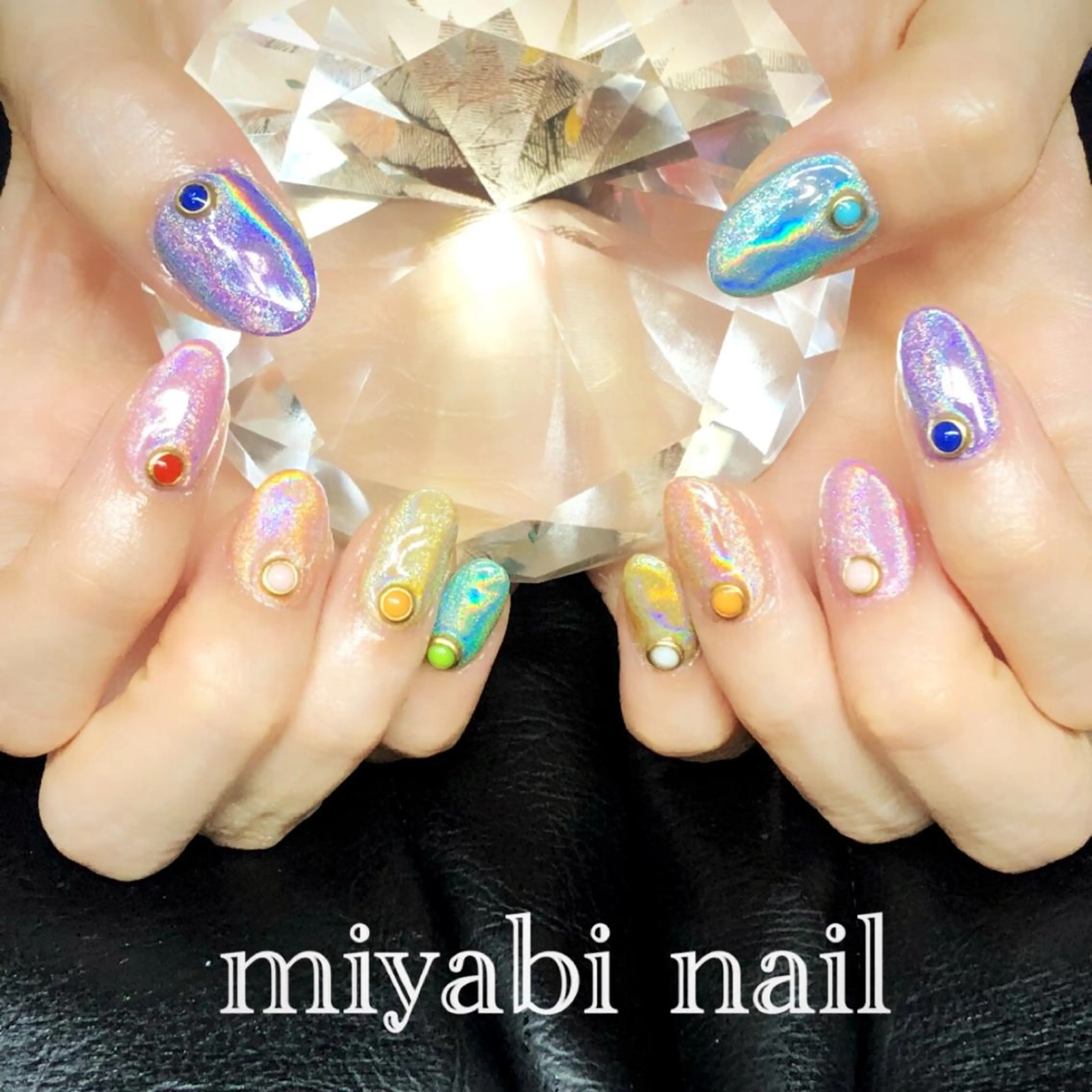 ハンドネイル miyabi nail 桂川駅近くのネイルデザイン