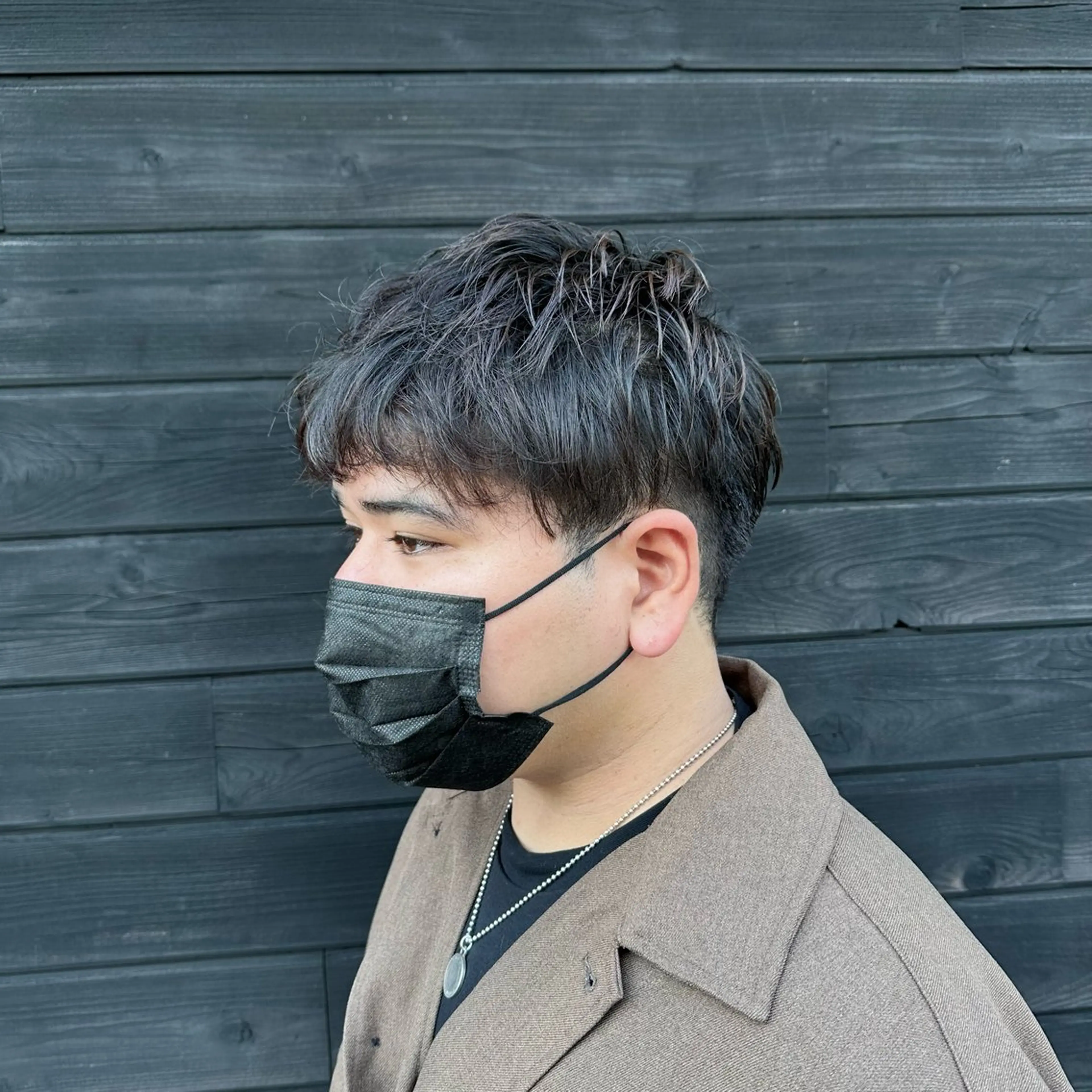 メンズ メンズパーマ レイヤー/顔まわり/ 南草津/ゴトウのヘアスタイル