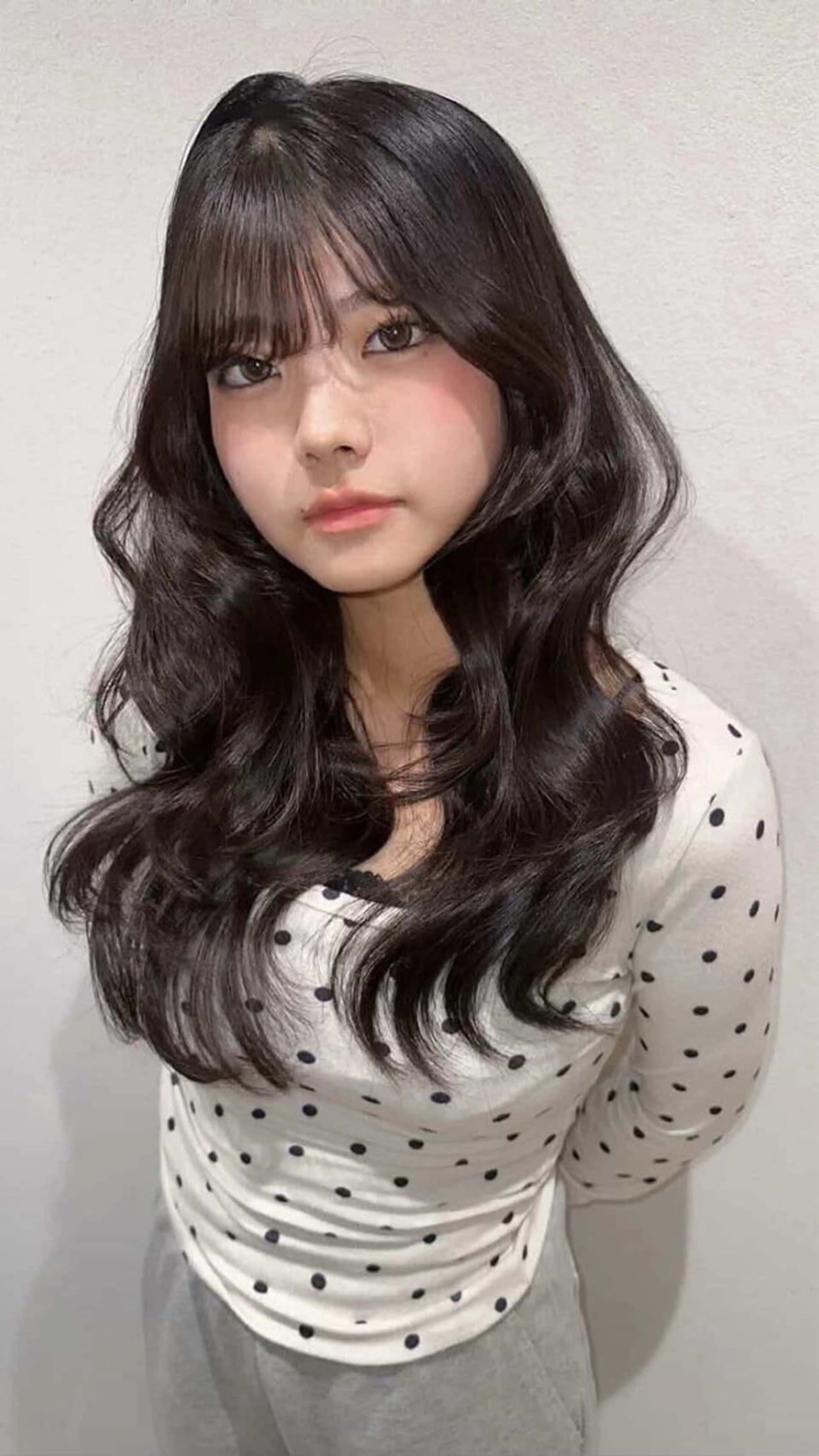 ロング くびれヘア 韓国風ヘア レイヤーカット LOUIMADNA Haruna️️꙳⟡のヘアスタイル