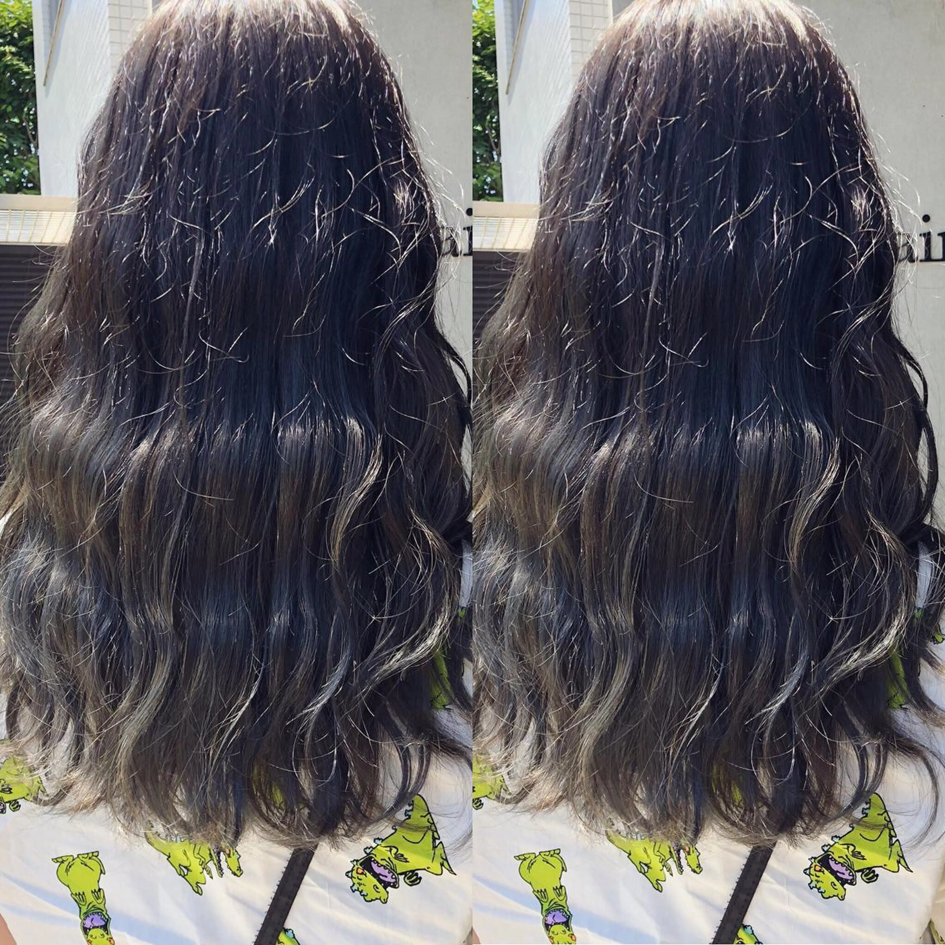 ロング カラー カット ヘアカラー トリートメント 荒木 依莉亜のヘアスタイル