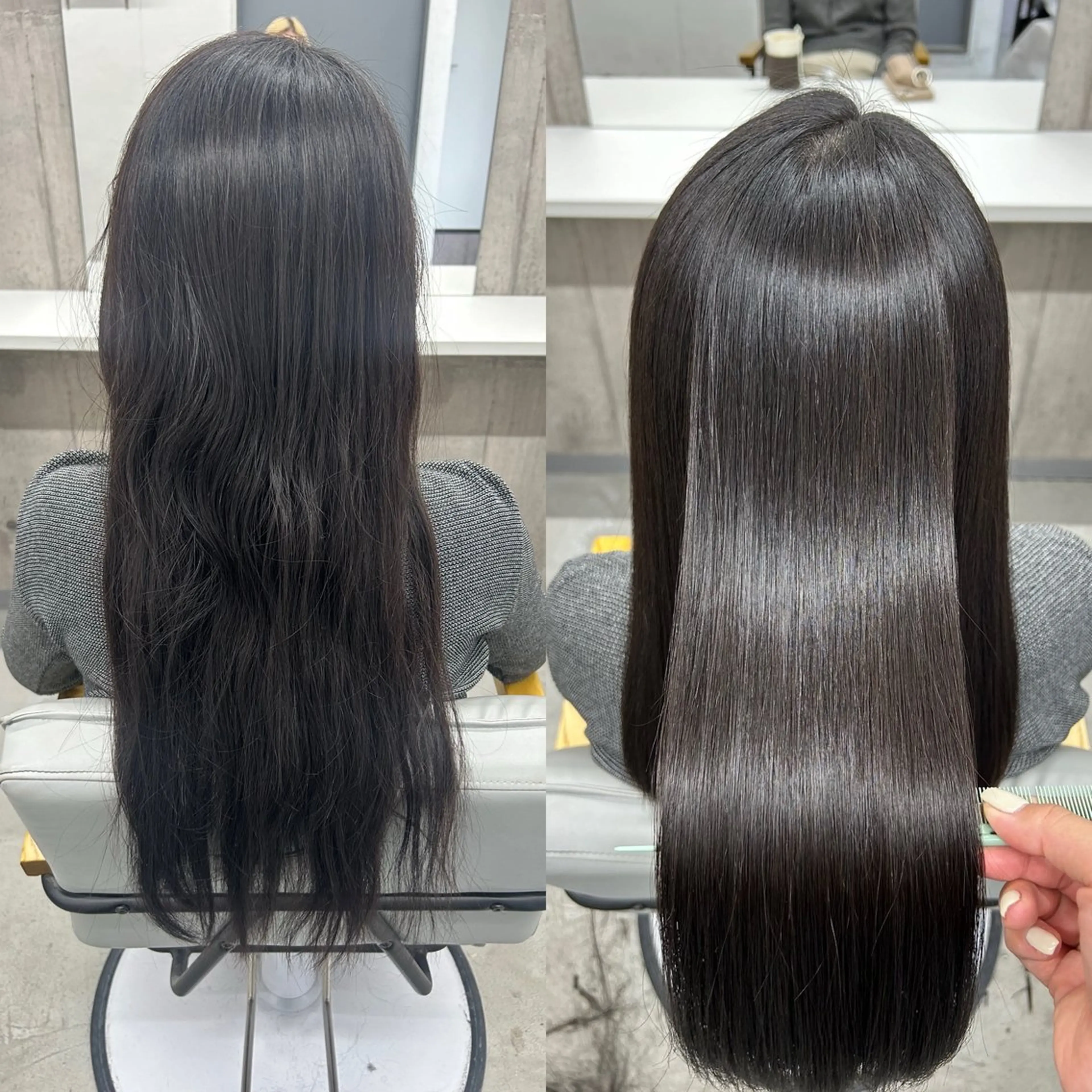 ロング パーマ 髪質改善 縮毛矯正 トリートメント 三宮/髪質改善/縮毛 矯正🎀MISAKIのヘアスタイル