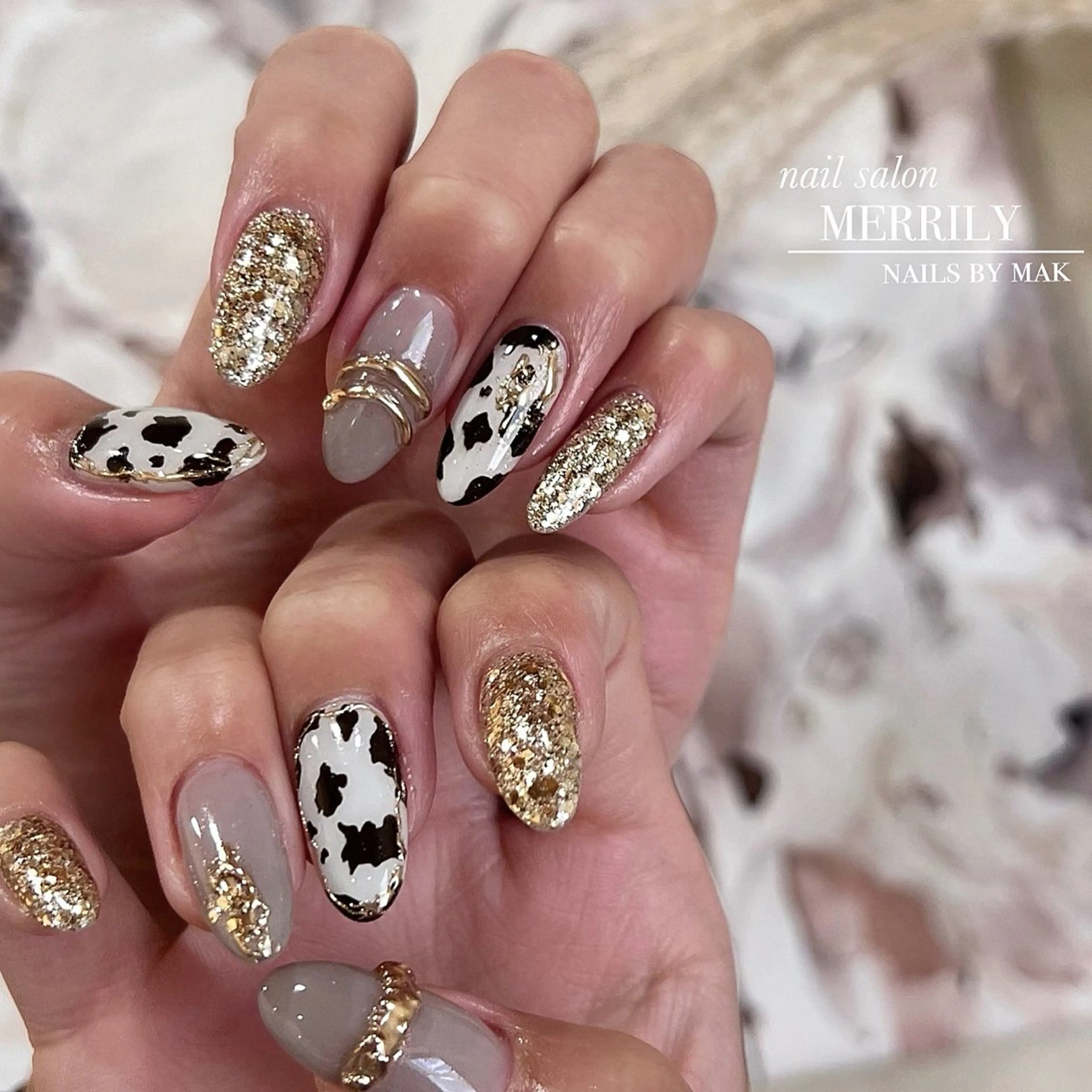 ネイル アニマル柄 ハンドネイル salon de Cheliのネイルデザイン