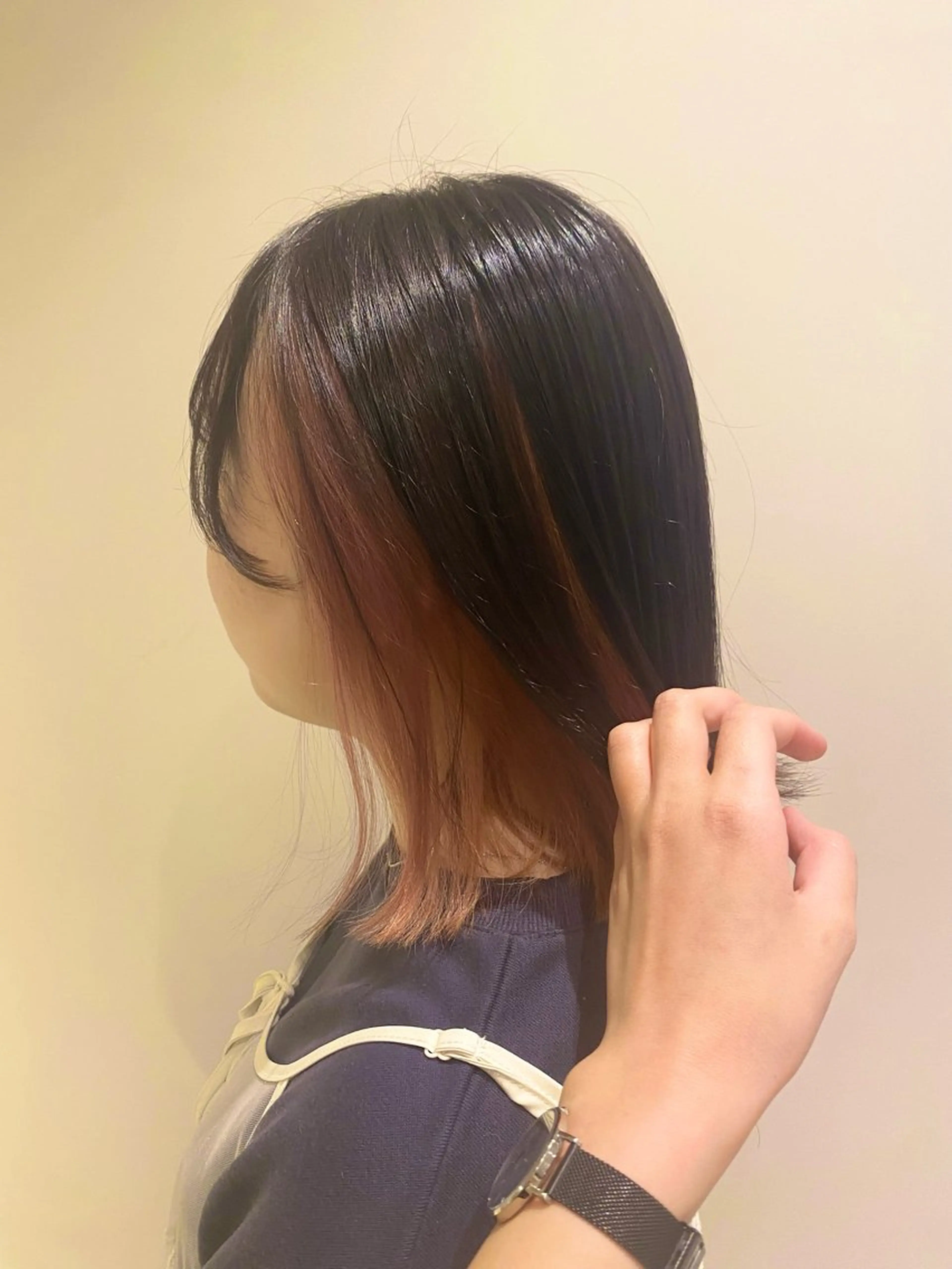 ミディアム カラー ヘアカラー トリートメント 🌹艶髪カラー🌹 津田晴加【西荻窪】のヘアスタイル