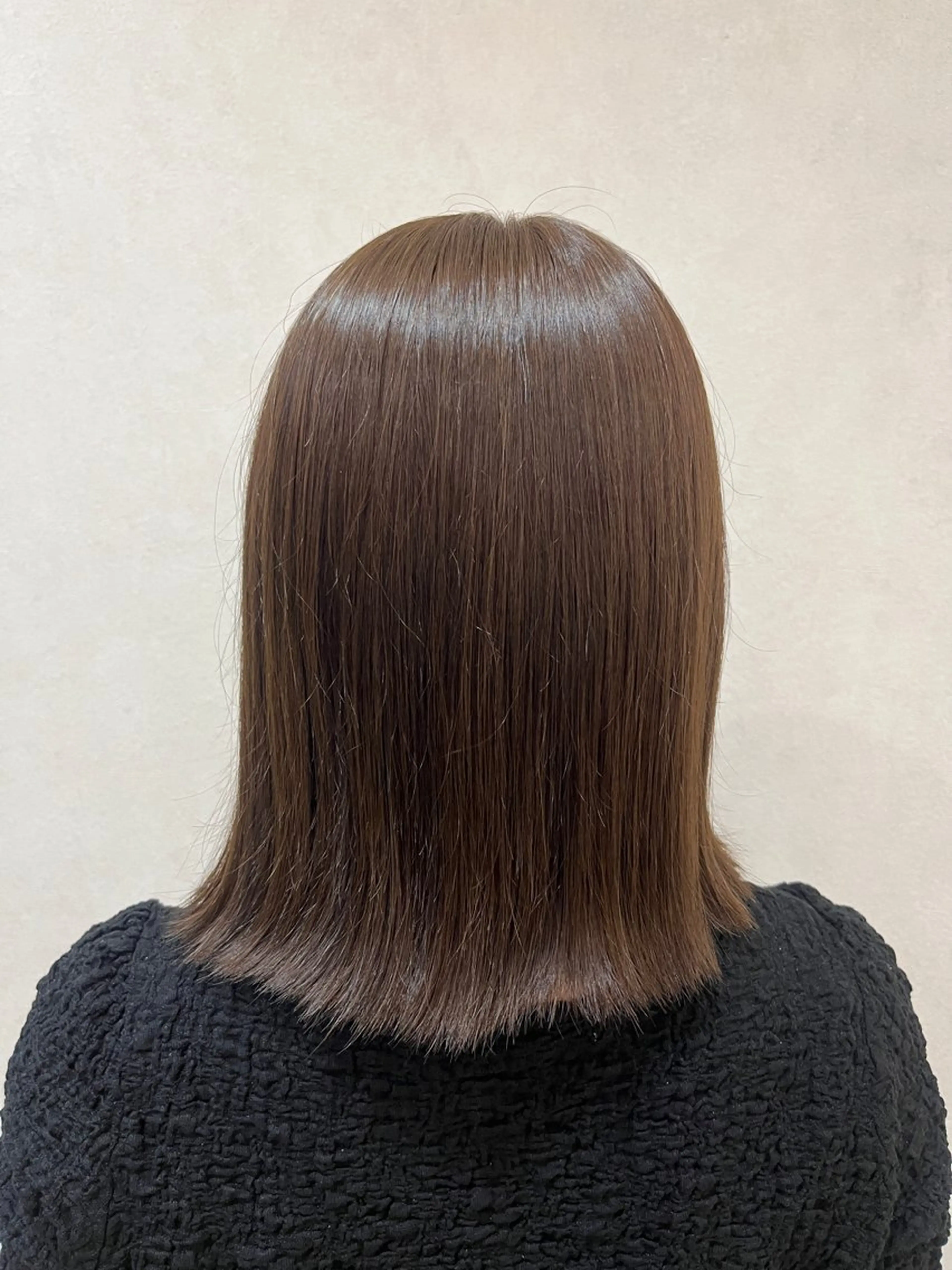 セミロング カラー ヘアカラー トリートメント うる艶カラー🫧/ 武笠 友香🤍のヘアスタイル