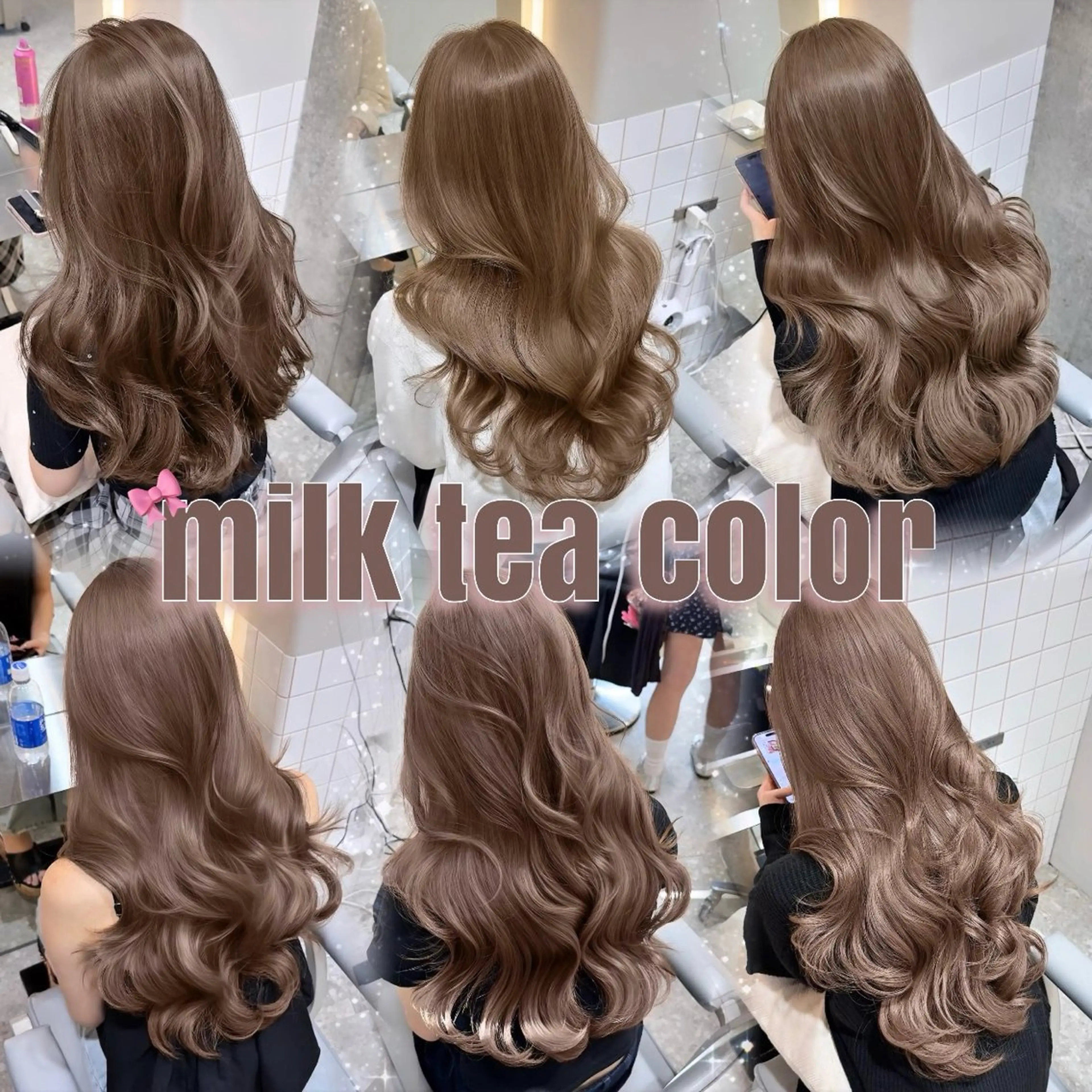 ロング カラー ベージュカラー ブリーチ ダブルカラー ミルクティーベージュ ブリーチなしカラー カット ヘアカラー トリートメント ヘッドスパ 髪質改善/韓国ヘア レイヤー/新宿/ロミのヘアスタイル