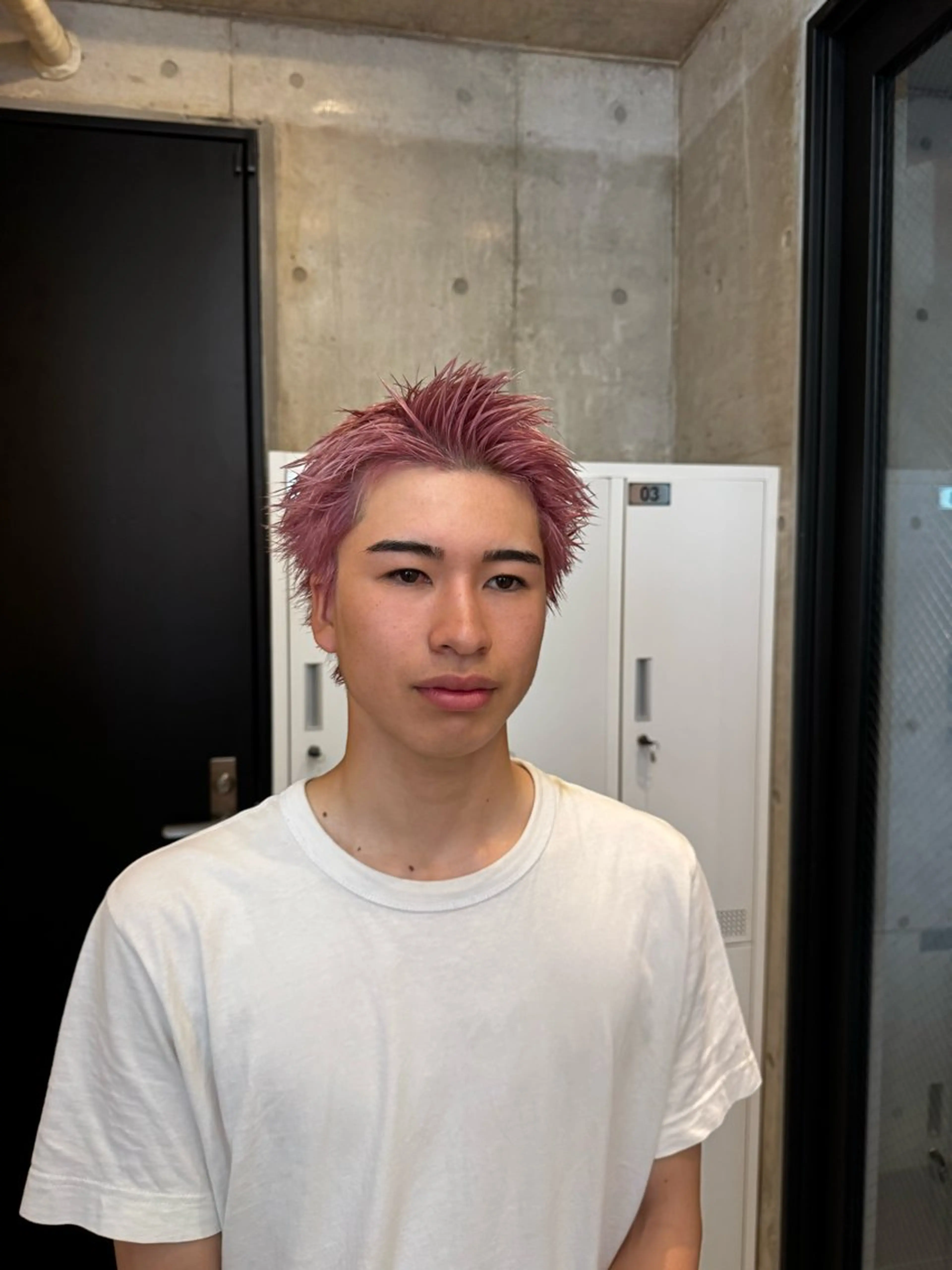 カラー メンズ ヘアカラー sora/ハイトーン /透明感カラー🫧のヘアスタイル