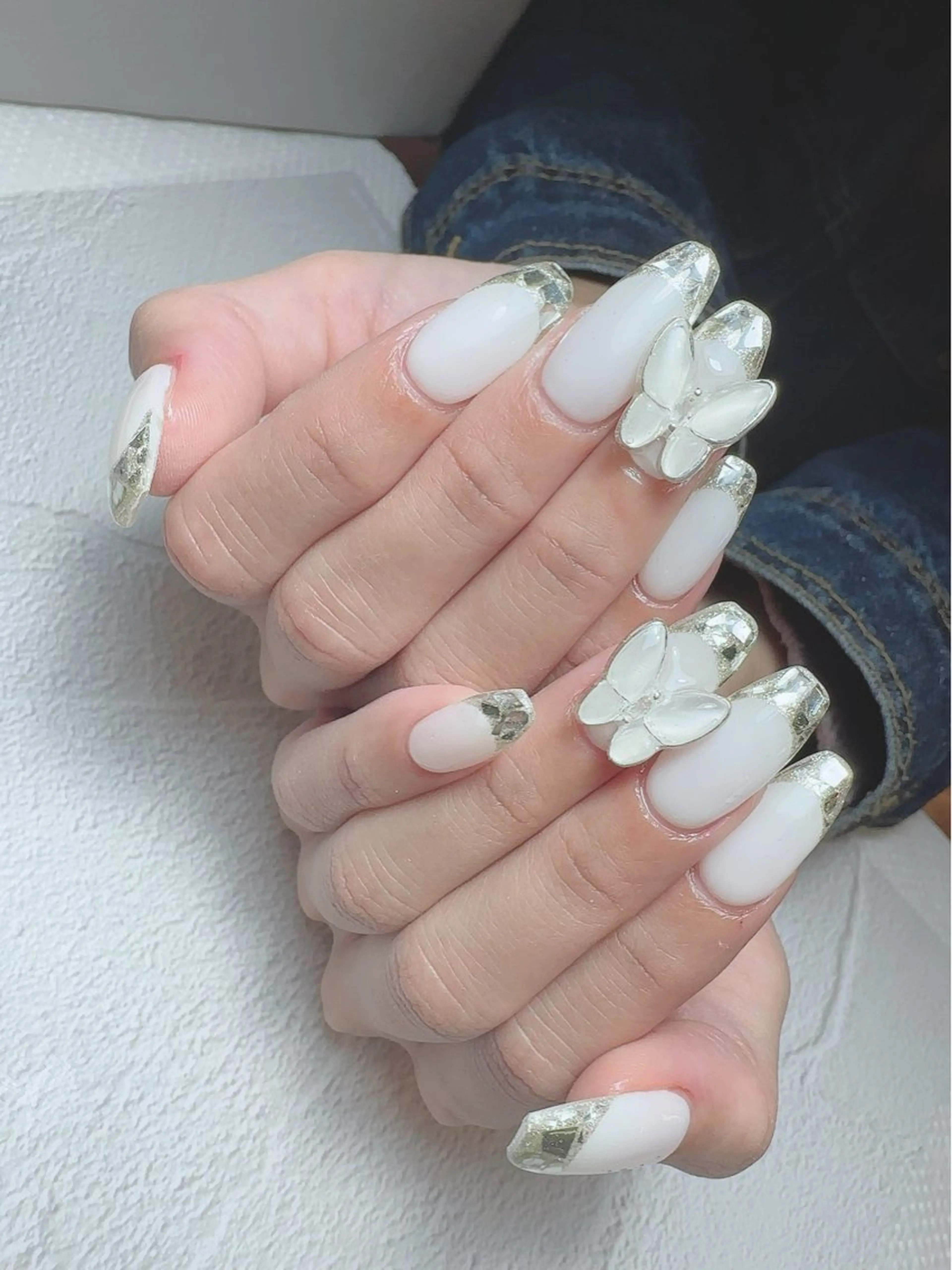 ネイル アートネイル 入学式 卒業式 ハート マグネットネイル ハンドネイル Nailsalon Mimiy..♡のネイルデザイン