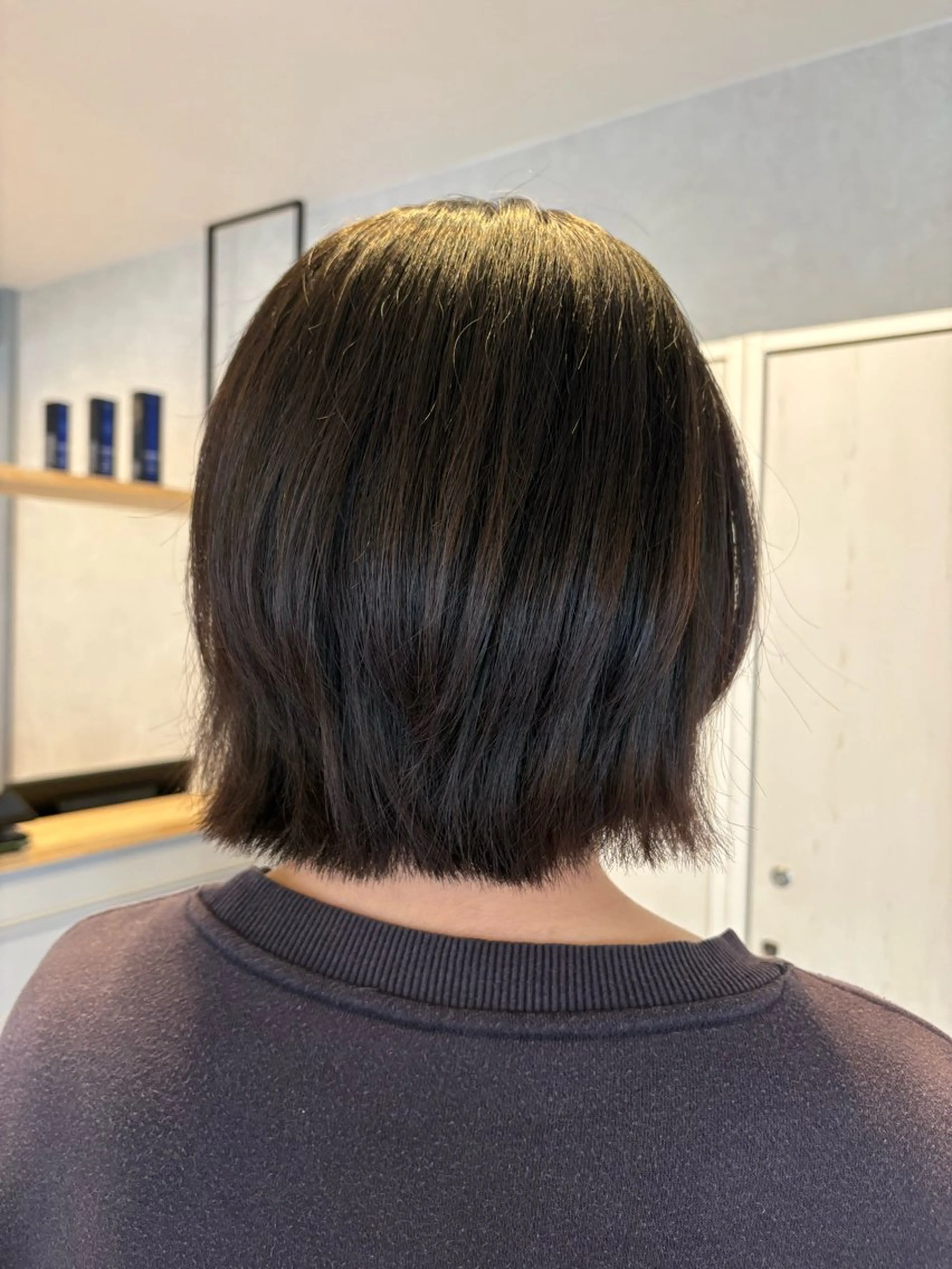 ショート ボブ くびれヘア カット 荒木 帆香のヘアスタイル