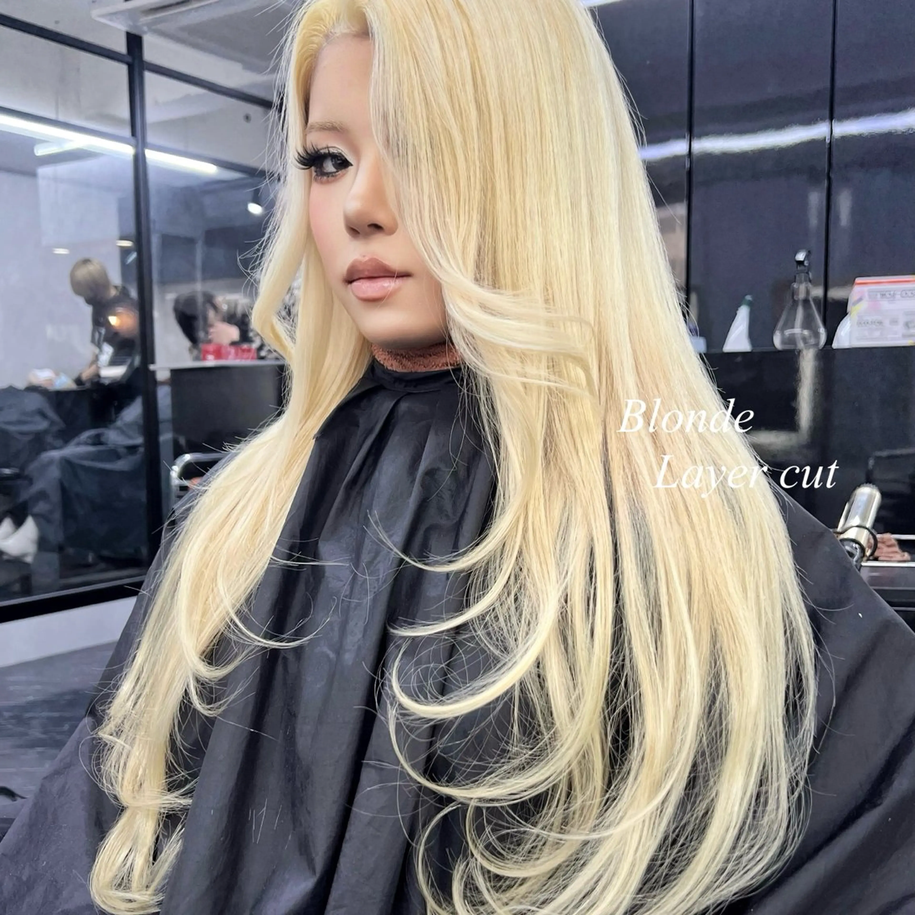 ロング カラー シールエクステ ハイトーンカラー エクステ ヘアカラー エクステ シールエクステ特化 ハイトーン、NANAのヘアスタイル