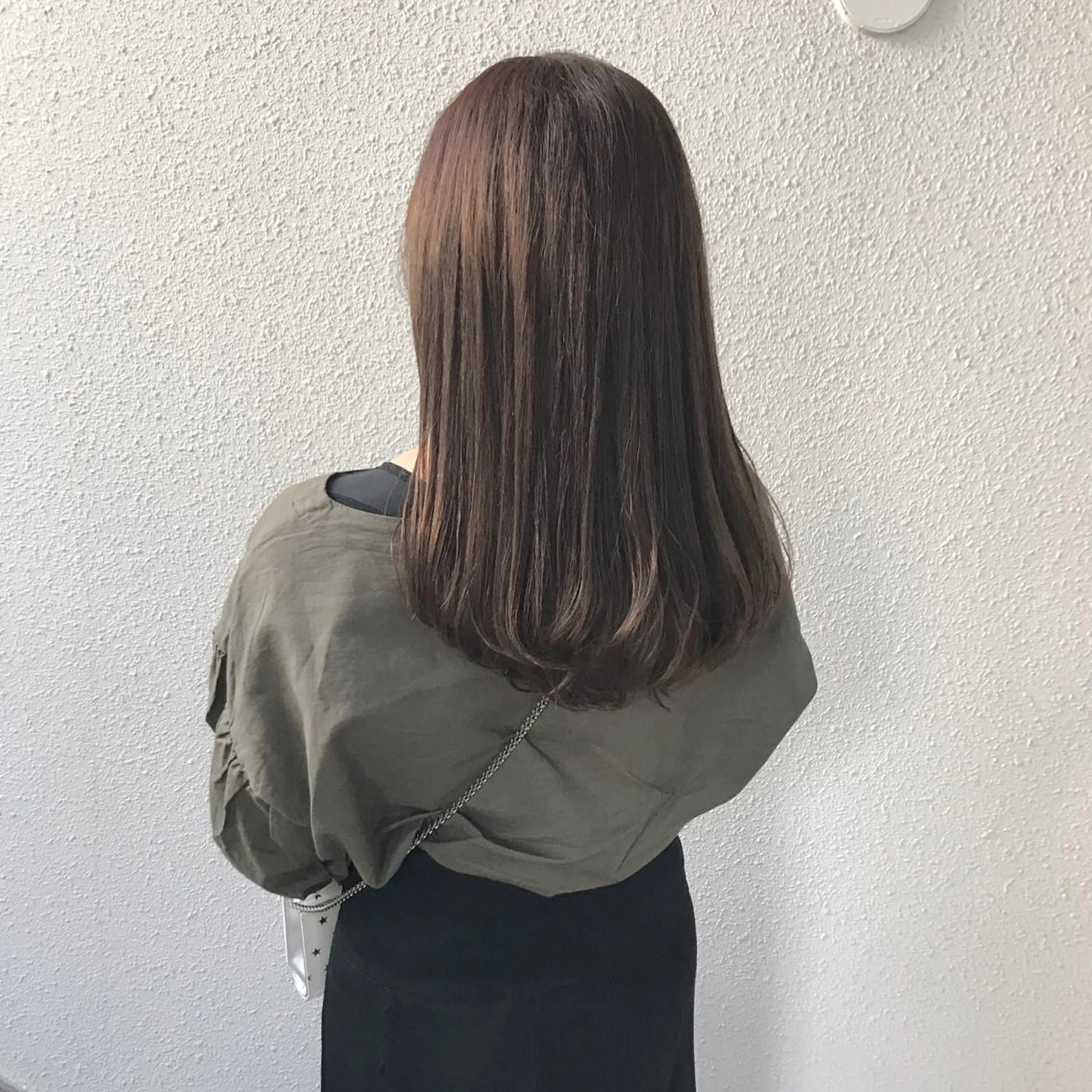 ミディアム カラー ダブルカラー グレージュ インナーカラー/天神 ブリーチ/吉田のヘアスタイル