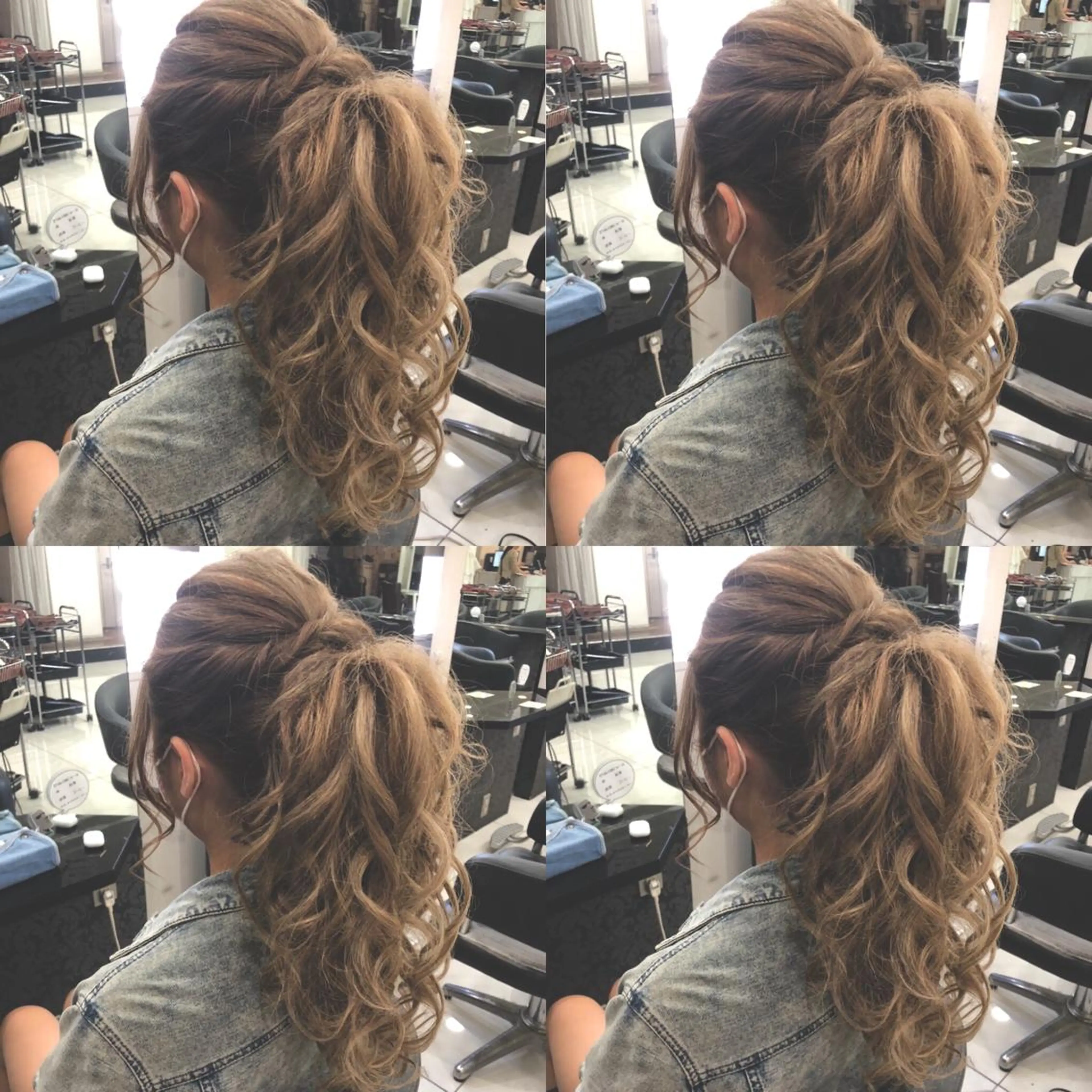 ロング ヘアアレンジ ポニーテール ヘアセット 🌷MAYU 🌷のヘアスタイル